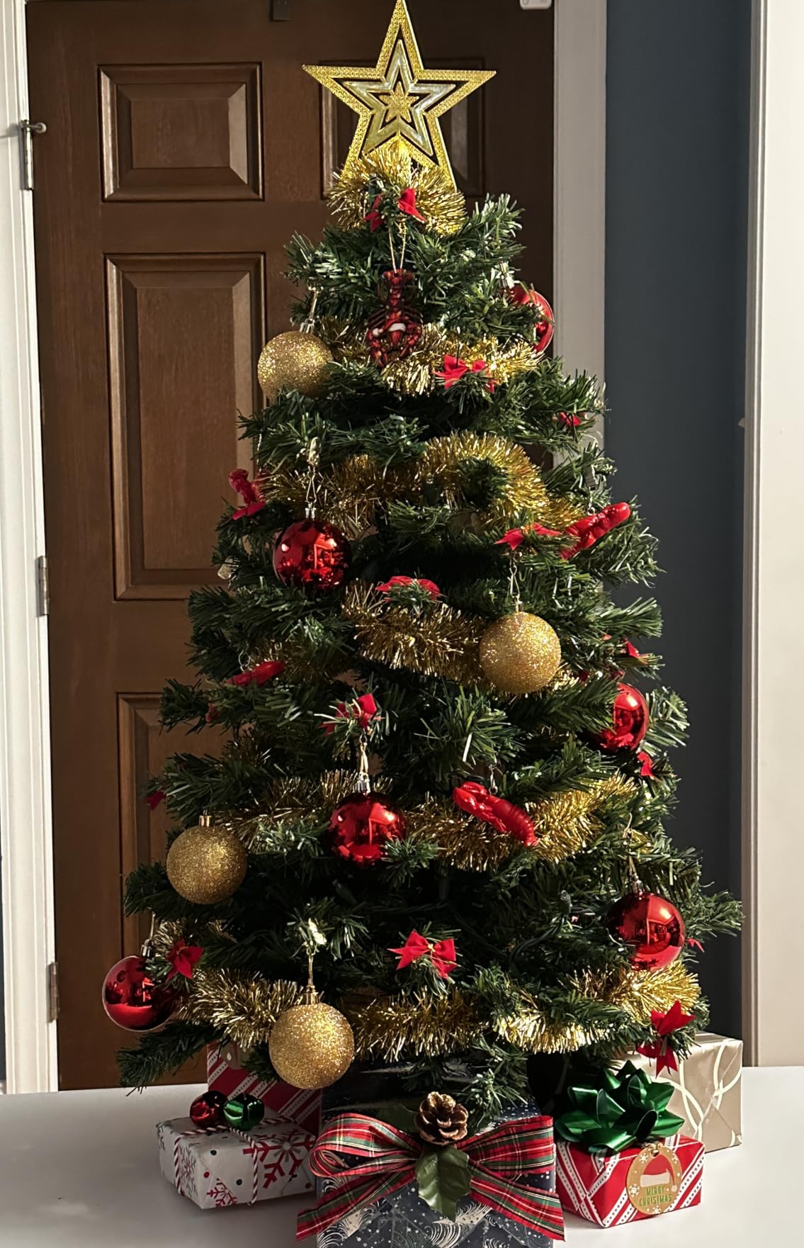DUUDO 3FT Premium Hinged Artificial Holiday Small Mini Christmas Tree customer photo 1