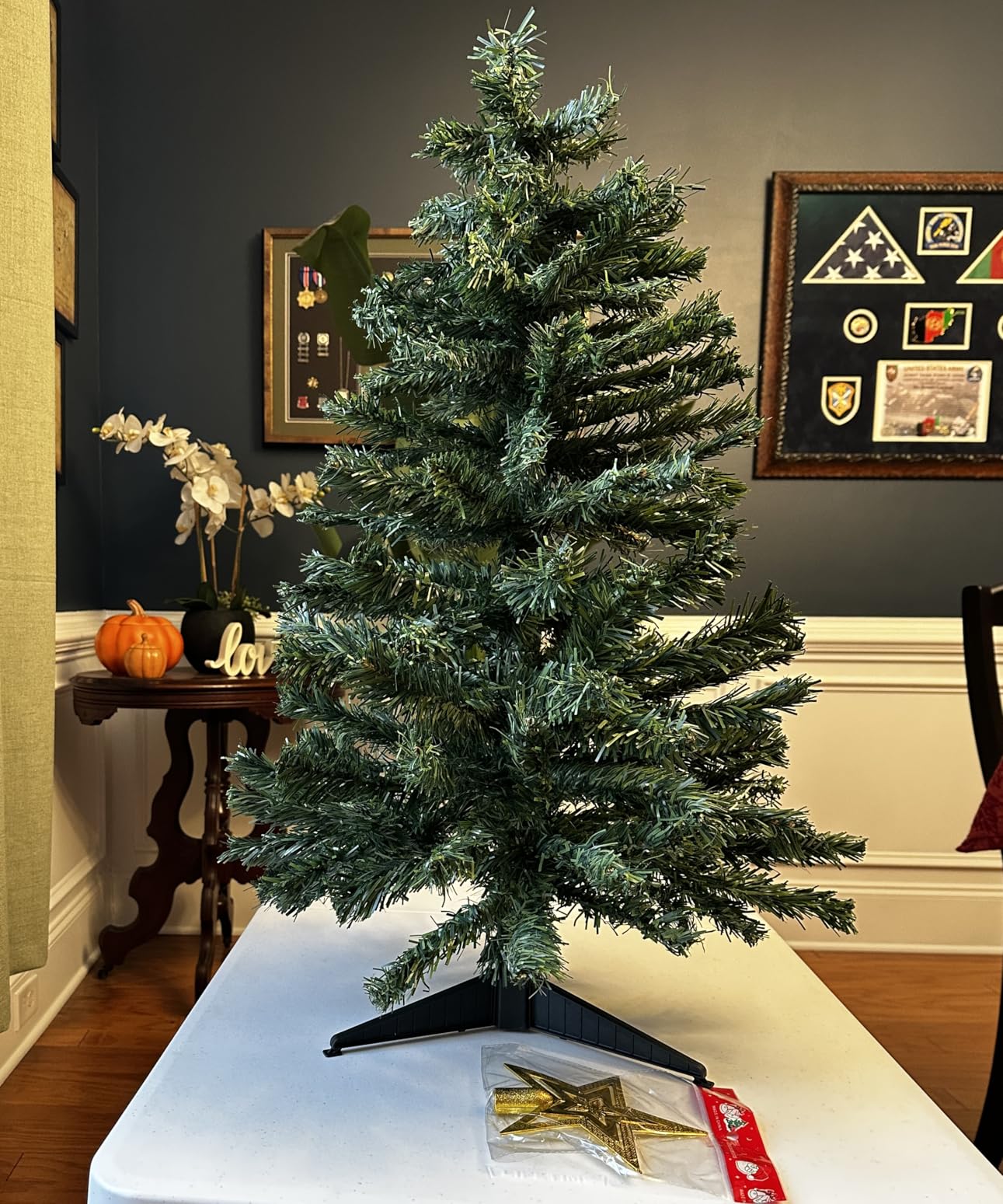 DUUDO 3FT Premium Hinged Artificial Holiday Small Mini Christmas Tree customer photo 2