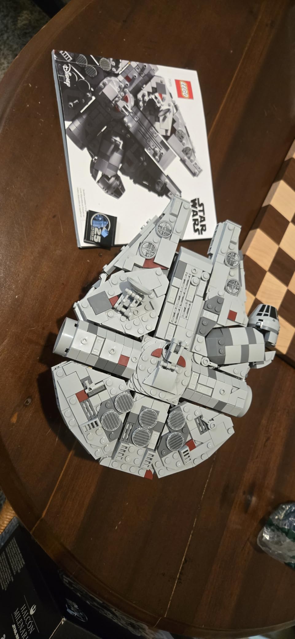 Star Wars Millennium Falcon 25th Anniversary Collectible - DIY Building Set for Adults, Men & Women, Ages 18+ - A New Hope Model with Display Stand - 75375 customer photo 2