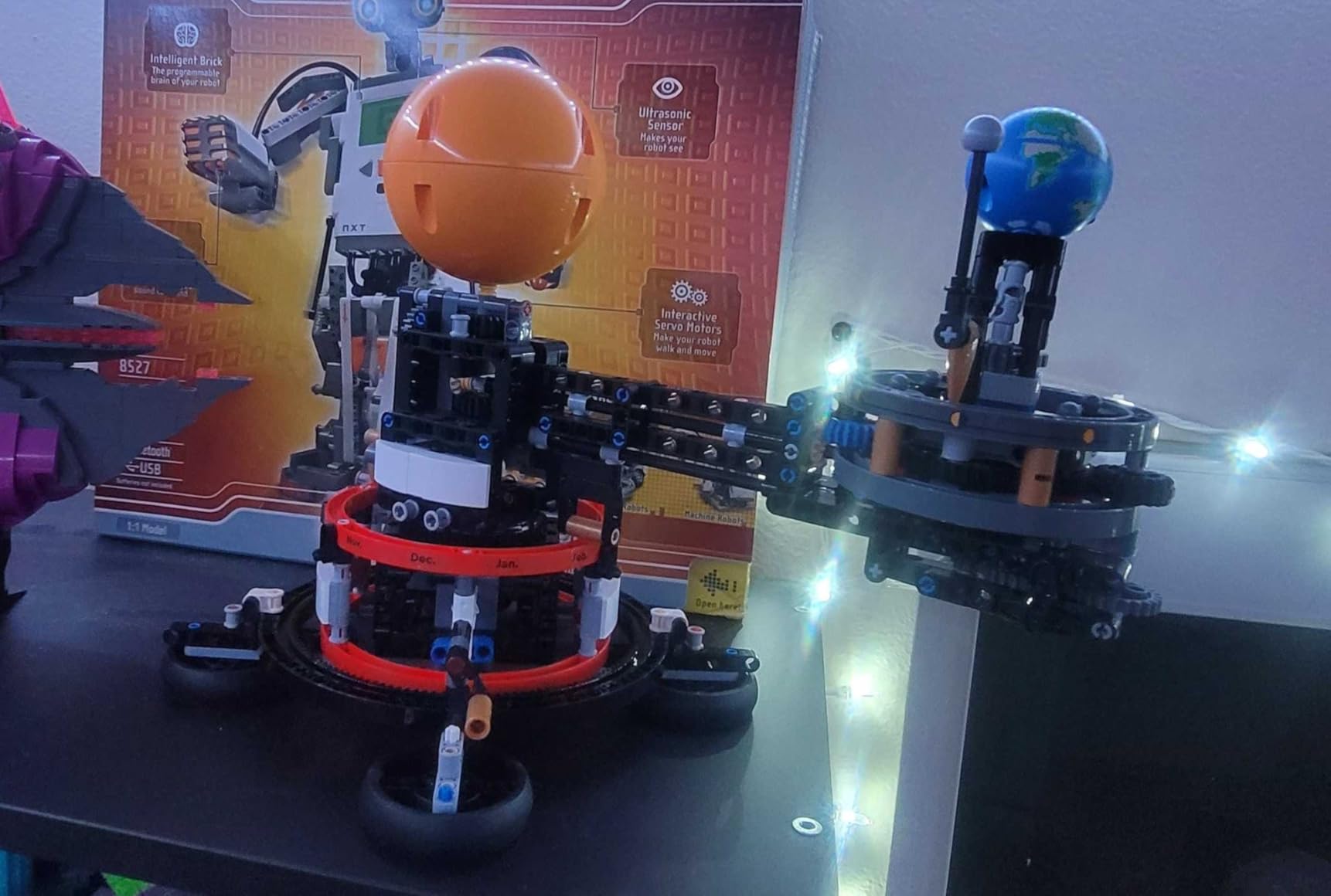 LEGO Technic Planet Earth and Moon in Orbit Building Set, Outer Space Birthday Gift for 10 Year Olds, Solar System Toy for Imaginative, Independent Play, Room Decor for Boys & Girls, 42179 customer photo 2