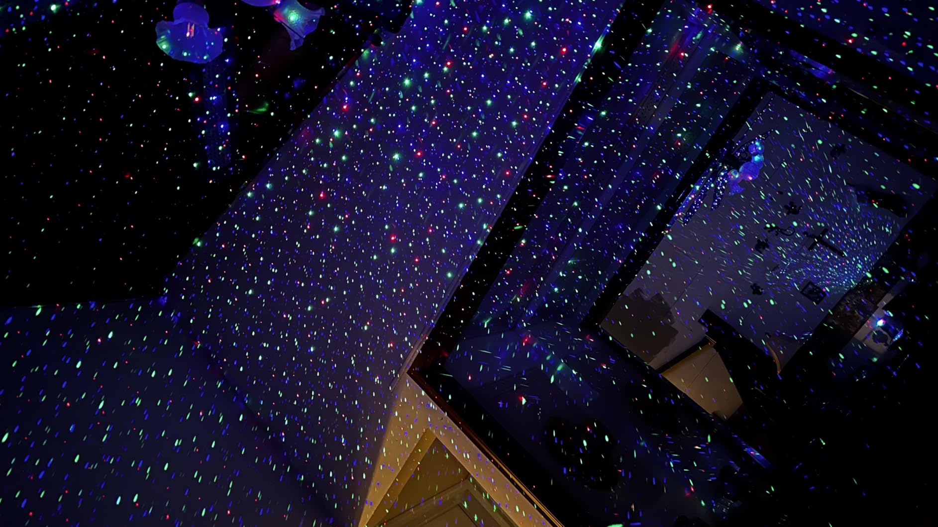 Laser Christmas Lights, 3 Color Laser Light Projector, Firefly Lights Show with RF Remote, Waterproof customer photo 1