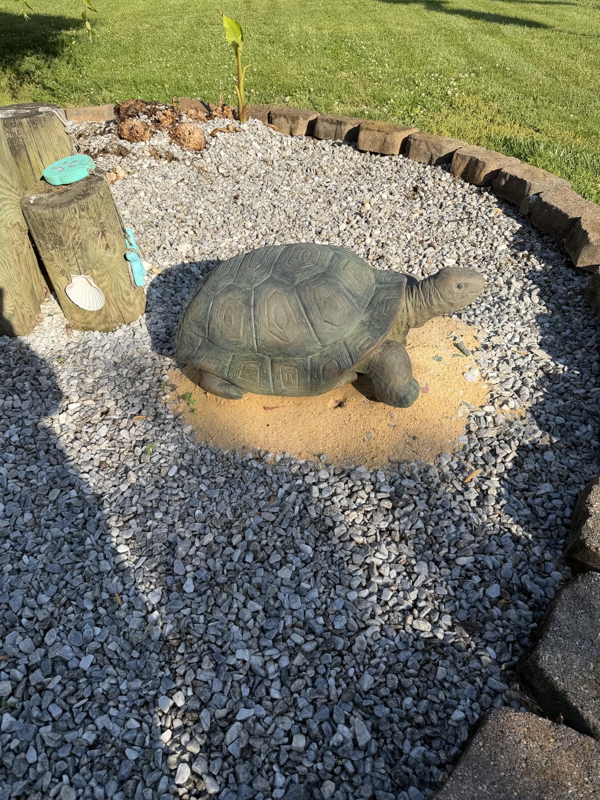 SKYFIRE Large Turtle Statues for Garden - 29.5' x 15.7' x 11.8' Fiber Reinforced Concrete Figurines, Garden Sculptures & Statues for Outdoors, Lawn, Yard, Indoor - Tortoise Outdoor Decor customer photo 1