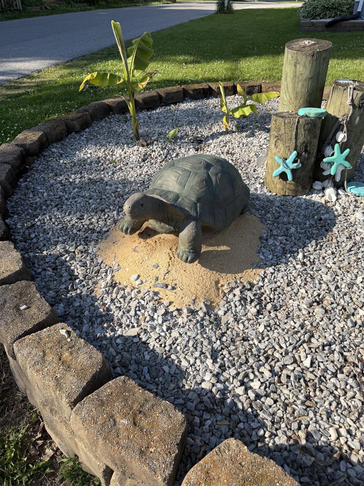 SKYFIRE Large Turtle Statues for Garden - 29.5' x 15.7' x 11.8' Fiber Reinforced Concrete Figurines, Garden Sculptures & Statues for Outdoors, Lawn, Yard, Indoor - Tortoise Outdoor Decor customer photo 2