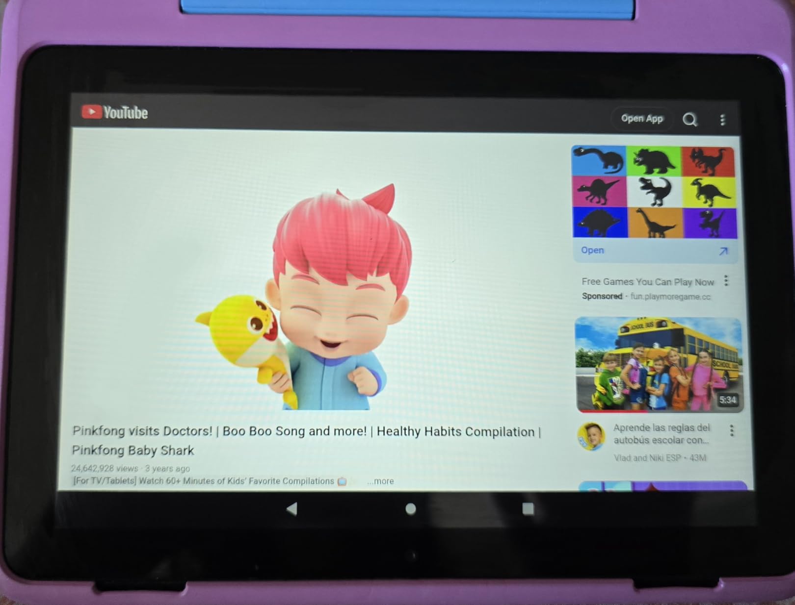 Amazon Fire HD 8 Kids Pro tablet, ages 6-12, 8