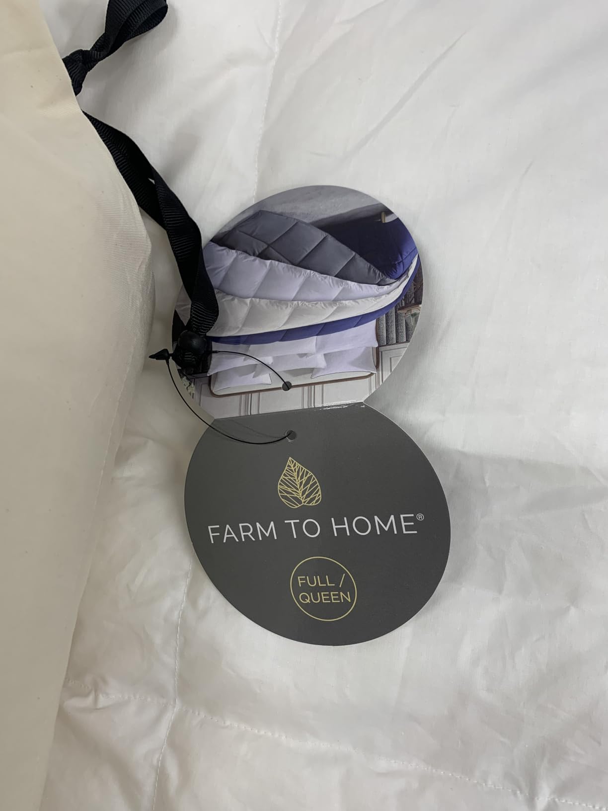 Farm To Home Down Alternative Comforter King Size Organic Cotton Duvet Insert Hotel Collection Hypoallergenic Machine Washable Comforter 108 x 98 for All Season customer photo 1