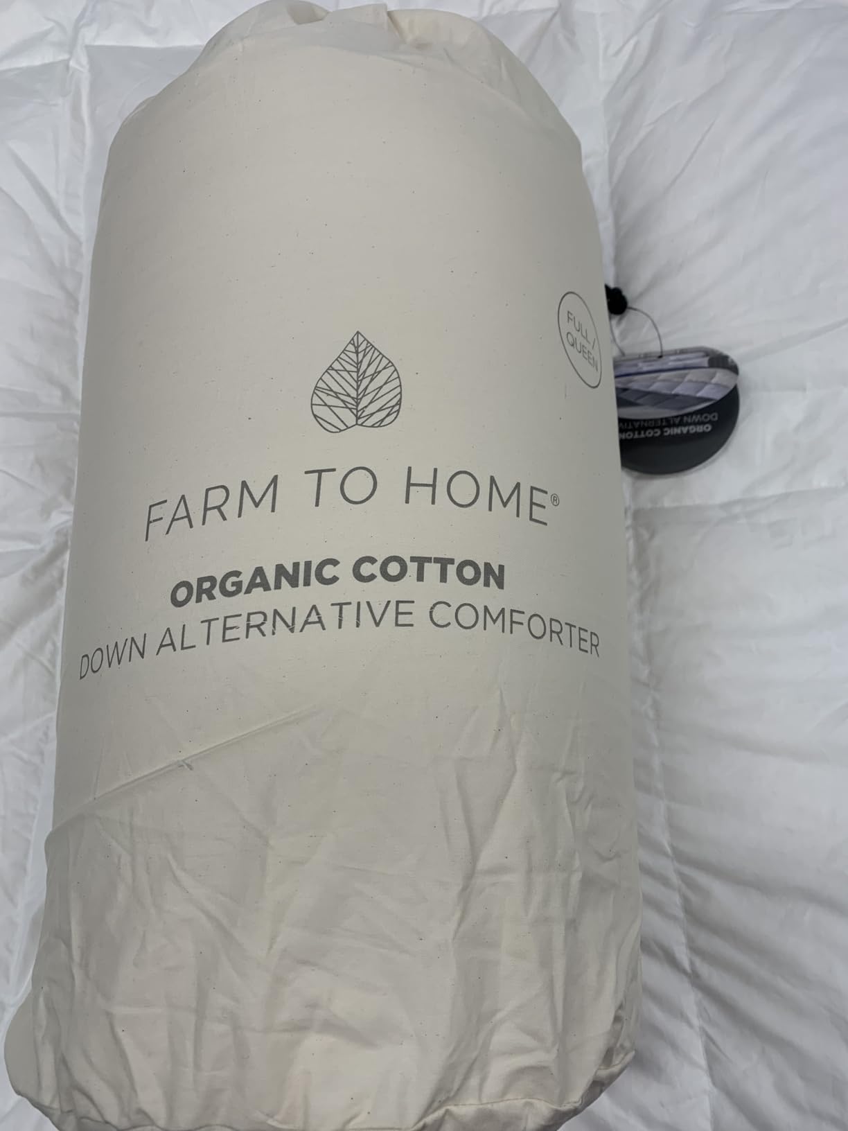 Farm To Home Down Alternative Comforter King Size Organic Cotton Duvet Insert Hotel Collection Hypoallergenic Machine Washable Comforter 108 x 98 for All Season customer photo 2