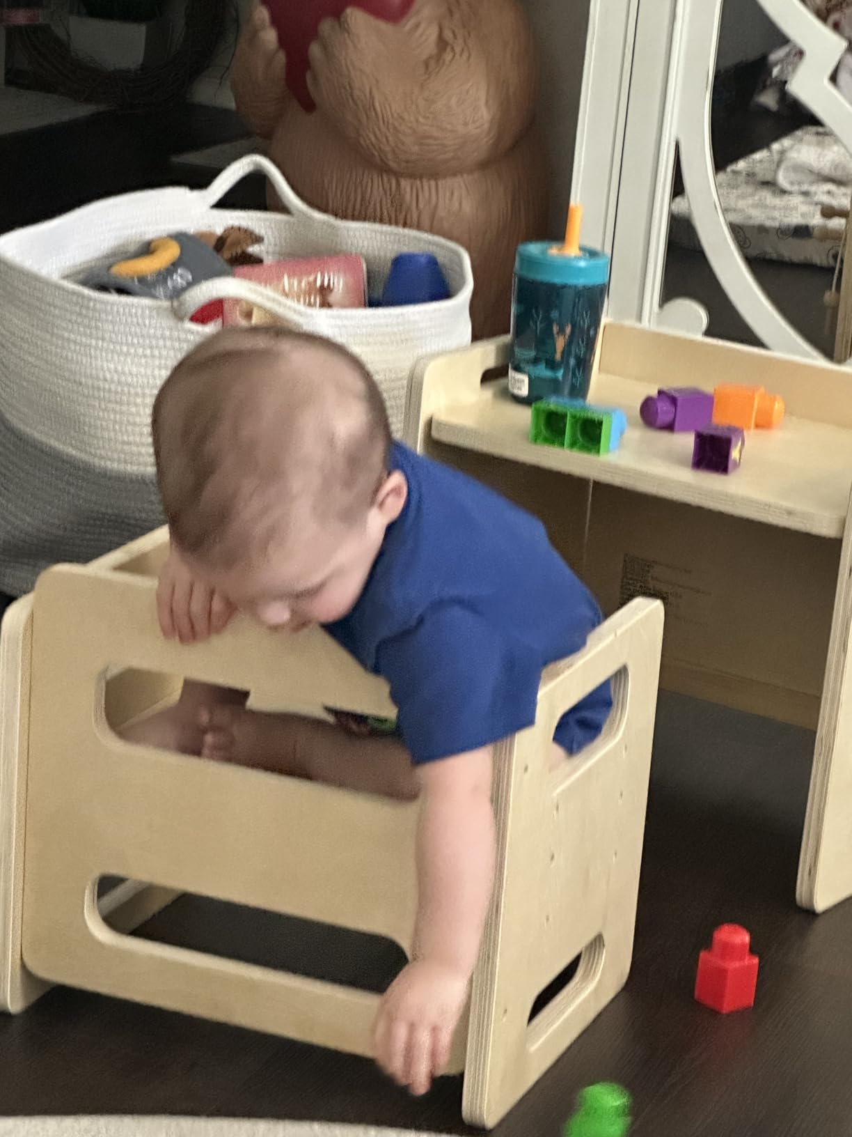 Montessori Weaning Table and Chair Set - Adjustable Design for Toddlers, Ideal for Mealtime, Learning, and Play | Adjustable Wooden Design for Meals, Learning, Play, and Everyday Routines customer photo 1