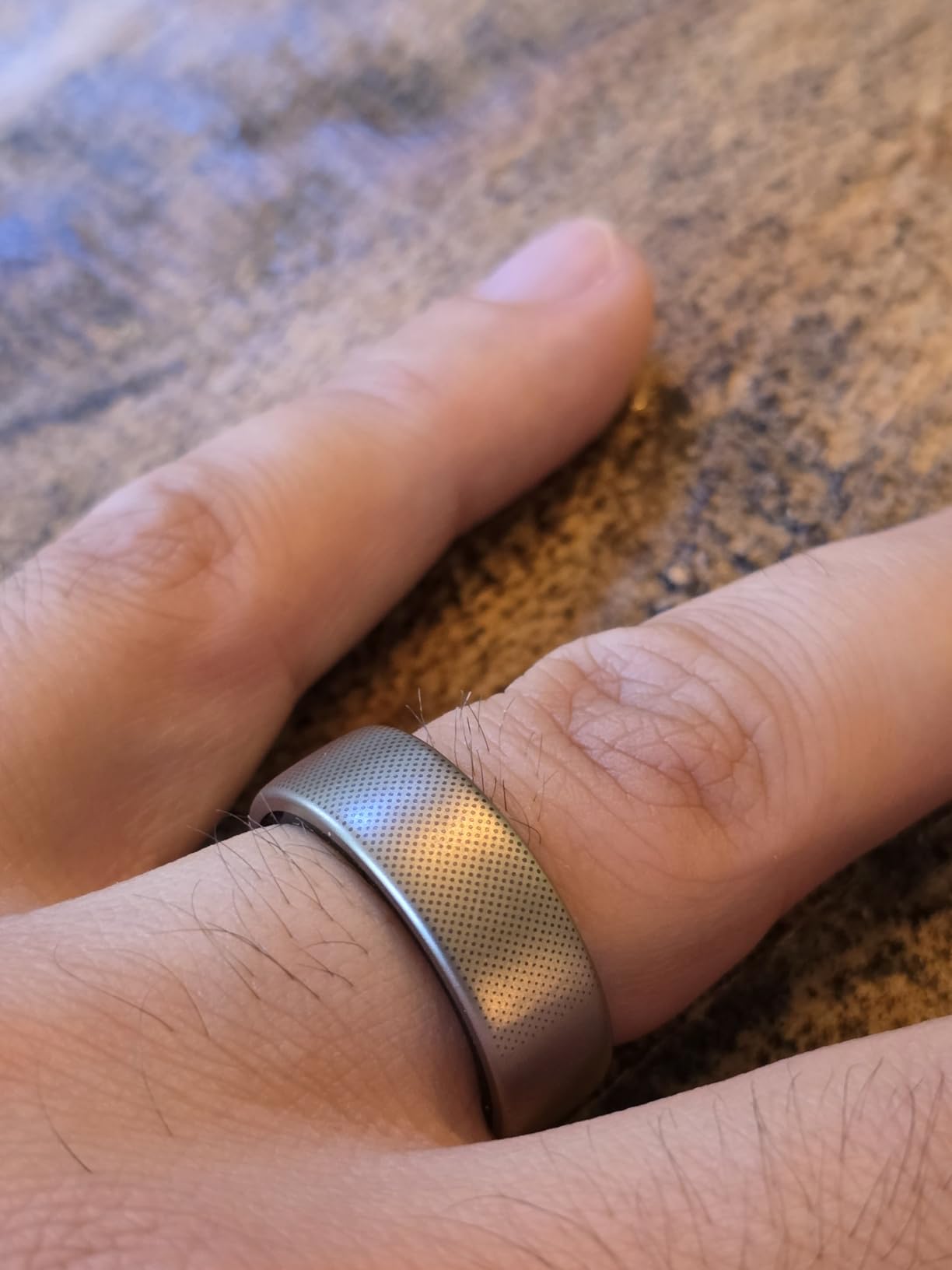 Amazfit Helio Smart Ring, Monitor Sleep/Heart, Water-Resistant, iOS/Android | Subscription Free, Titanium Alloy, Fast 1.4-Hr Charging, Monitor Sleep, Heart Rate & Stress, Size Before You Buy (Size 10) customer photo 1