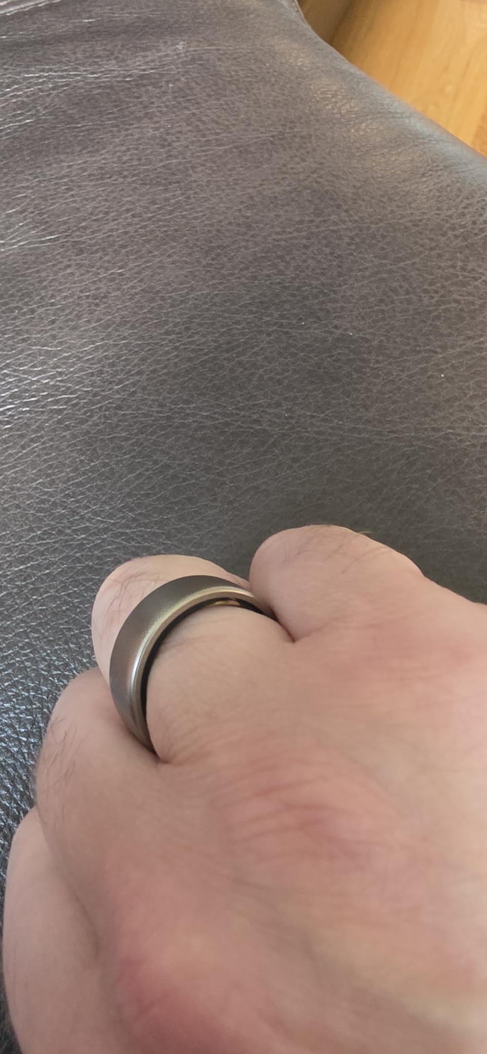 Amazfit Helio Smart Ring, Monitor Sleep/Heart, Water-Resistant, iOS/Android | Subscription Free, Titanium Alloy, Fast 1.4-Hr Charging, Monitor Sleep, Heart Rate & Stress, Size Before You Buy (Size 12) customer photo 2