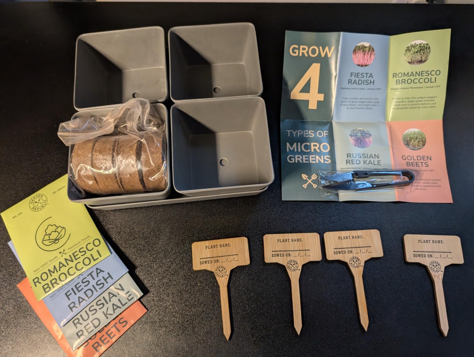 Garden Republic Microgreens Growing Kit - Micro Greens All-in-One Set with Non-GMO Seeds, Growing Trays and Planters - Microgreen Seed Tray and Soil Disks Set customer photo 2