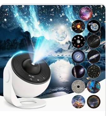 Galaxy Projector Night Light, 13-in-1 Star Projector for Bedroom, White customer photo 1