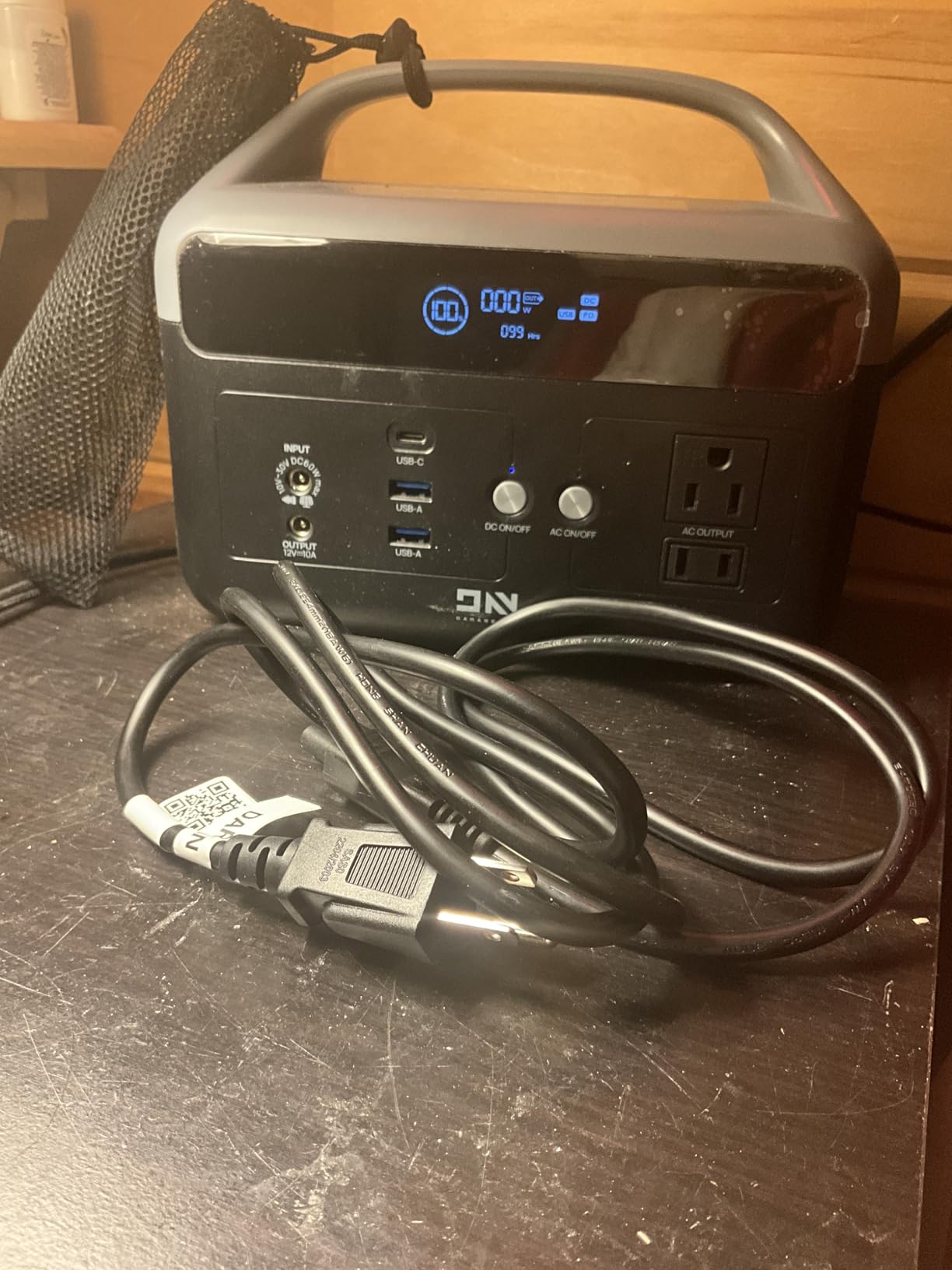DaranEner Portable Power Station 600W, 288Wh LiFePO4 Battery Backup Power w/2x600W AC Outlets (1200W Surge), 2.2H Fast Charging, Solar Generator for Outdoor Camping/RVs/Home Emergency (Solar Optional) customer photo 2