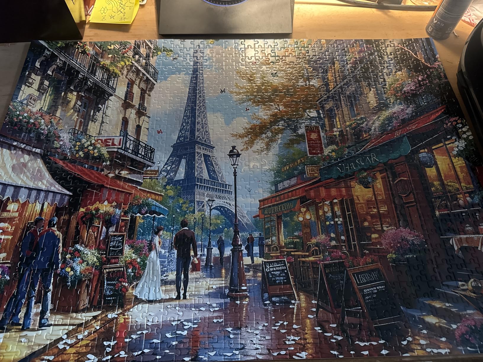 1000 Pieces Puzzle for Adults - Charming Paris Puzzle for Adults Children - Recycled Paper Jigsaw Puzzle 1000 Pieces - Fun and Challenging Family Game Great Gift Idea, Finished Size is 28 * 20 in customer photo 1
