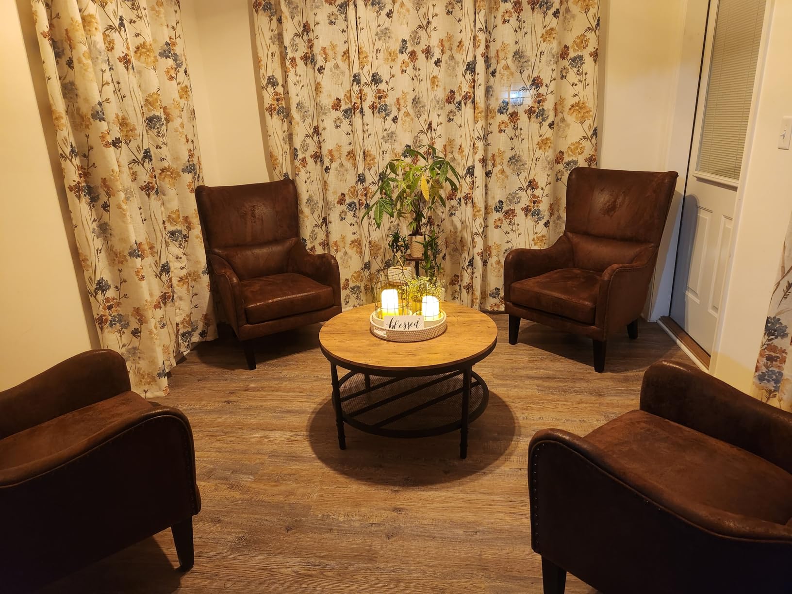 2 Piece Mid-Century Modern Accent Chairs, 27 Wide Wingback Club Chair Set of 2 with Nailhead Trim, Fabric Reading Living Room Side Chair, Single Armchair Sofa customer photo 1