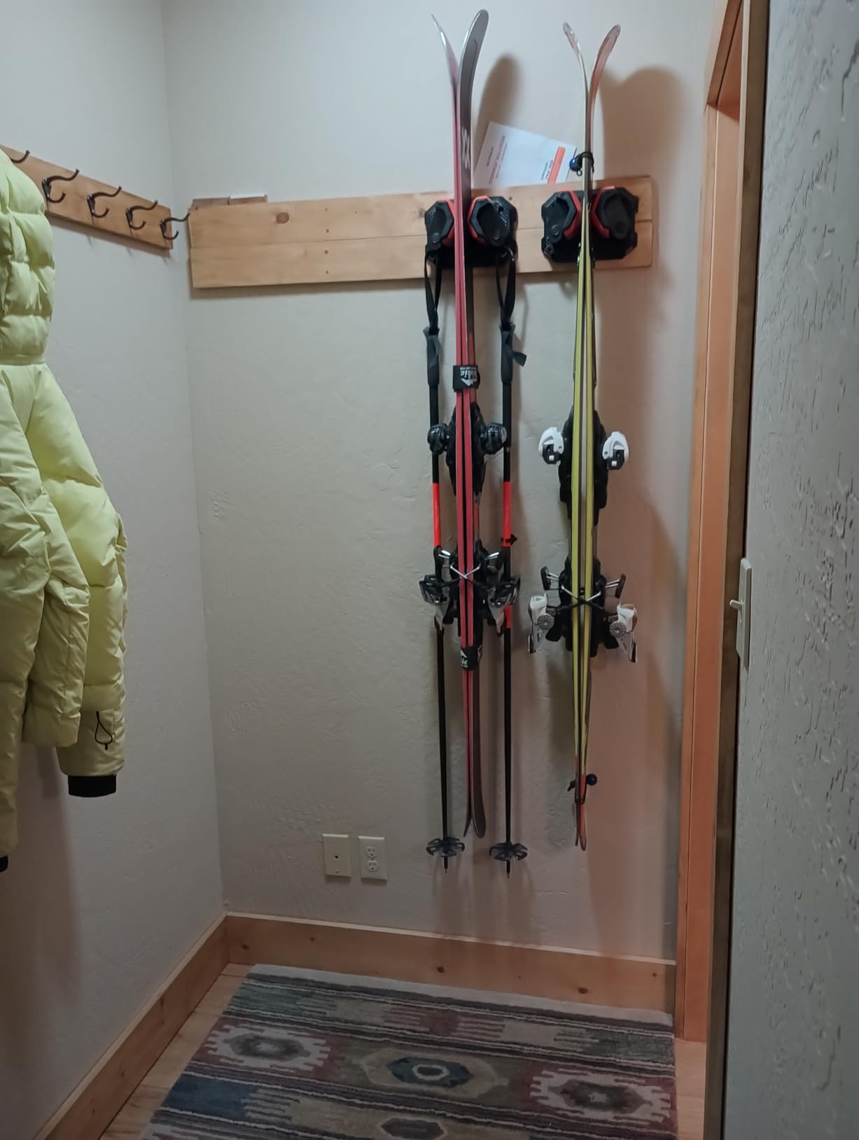 Ski & Snowboard Wall Rack for Garage Wall, Fits Any Ski/Board, Damage-Free Storage Rack, Blue, 6 Pack customer photo 2