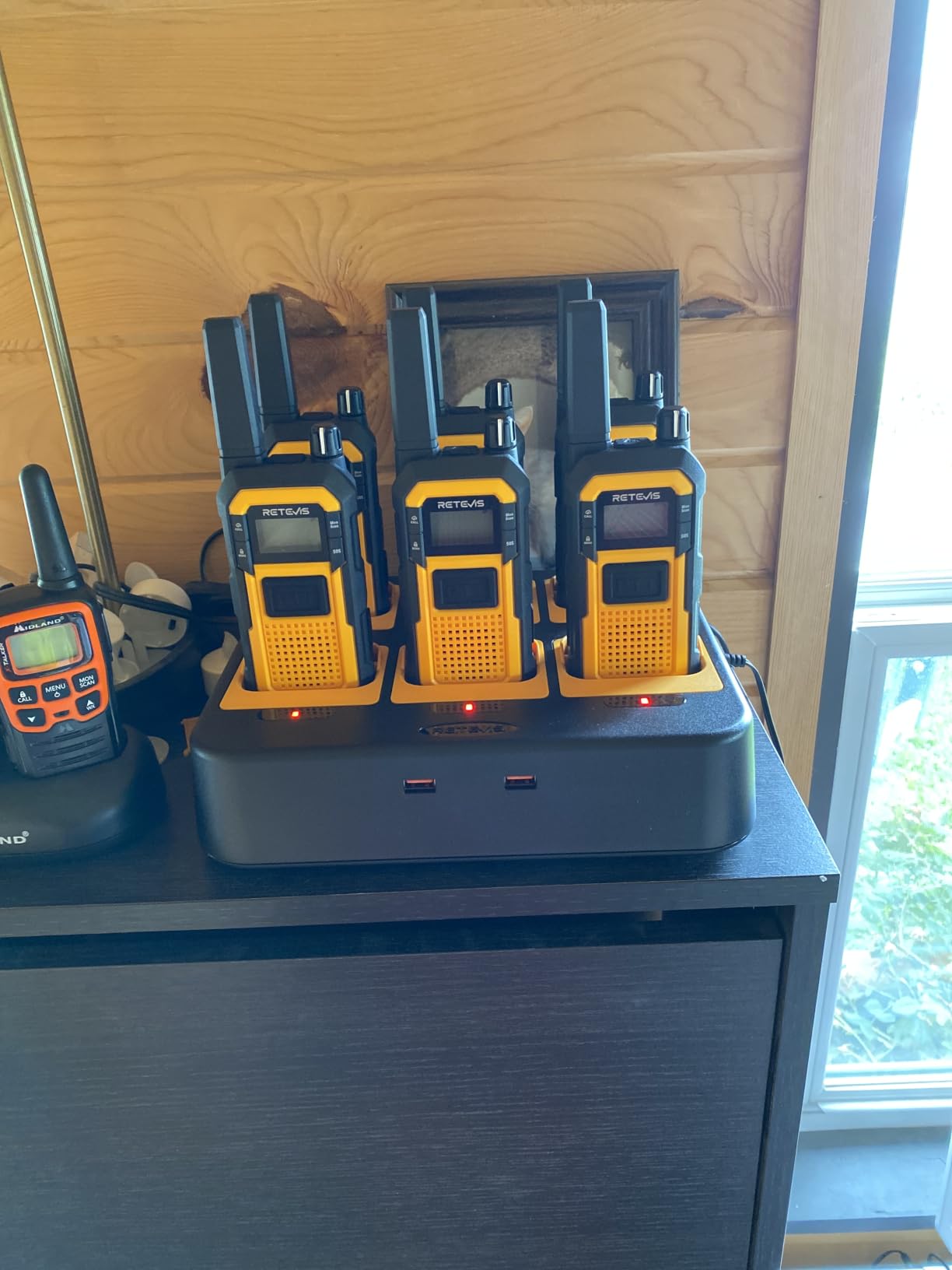 Retevis RB48 Walkie Talkies for Adults, Heavy Duty 2 Way Radios Long Range, for Jobsite Construction School, MIL-STD-810H, IP67 Waterproof, Shock Resistant, Dual PTT, 6 Pack with 6-Way Charger customer photo 1