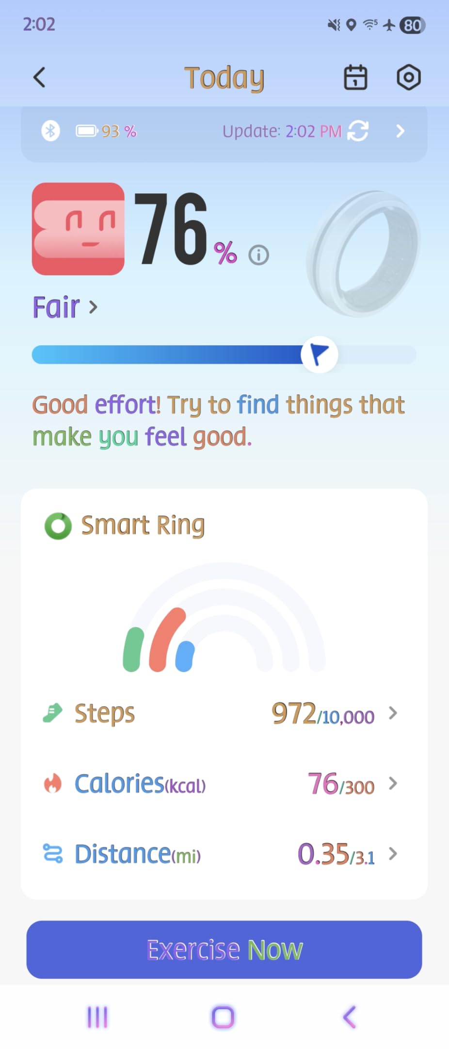 RENPHO Lynx Smart Ring, Subscription-Free App, Black, Size 11 | All Day Sleep & Activity Tracking, Includes Charging Case, 7-Day Battery Life, Size Before You Buy customer photo 2