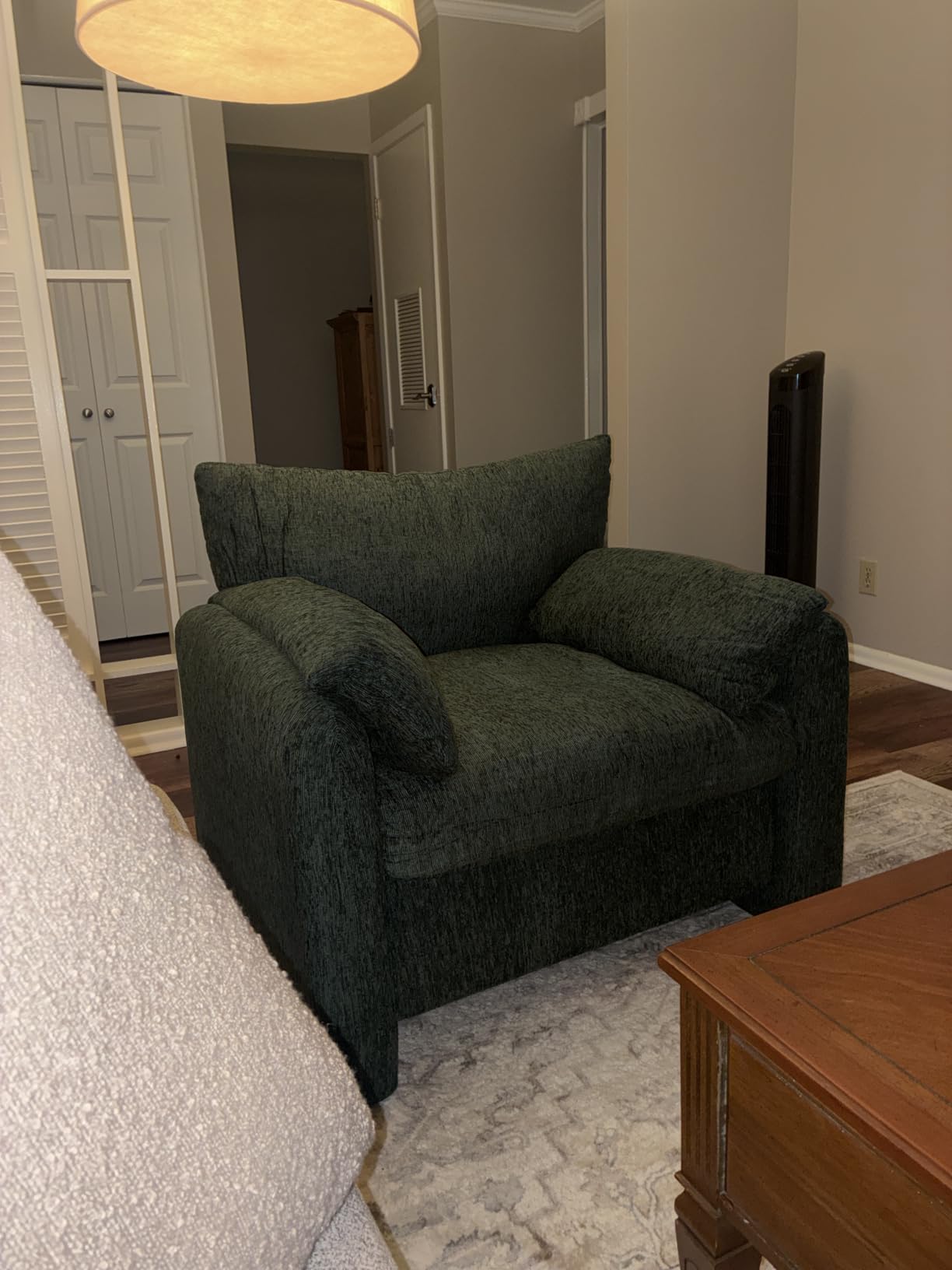 2 Pack Accent Chair for Living Room, Oversized Armchair, Beige, 38.6 Wide Modern Accent Chair, Oversized Comfy Arm Chair for Adults, Upholstered Single Sofa Chair customer photo 1