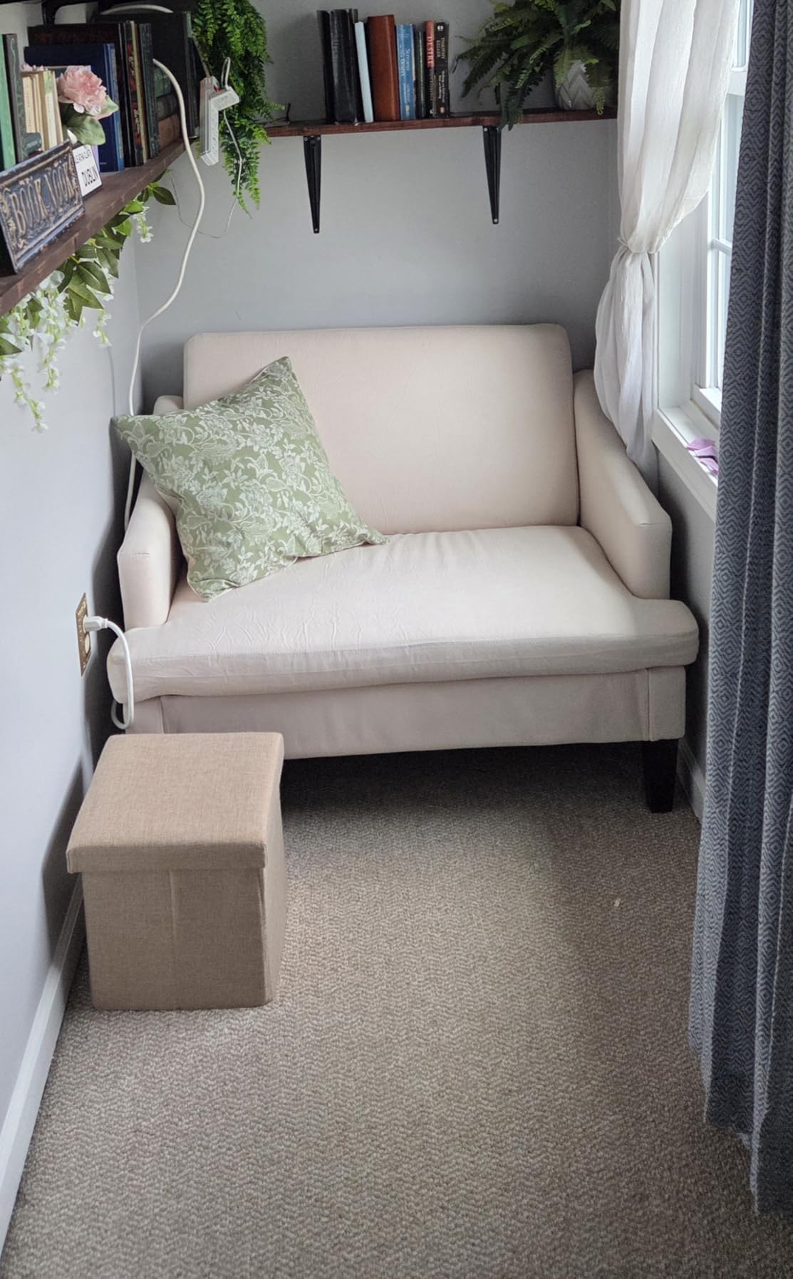 Bezseller 41'' Oversized Accent Chair with 2 Pillows, Beige | Wide Seat Comfy Armchair, Upholstered Big Reading Chair, Modern Single Sofa Chair for Living Room Bedroom Apartment Office customer photo 1