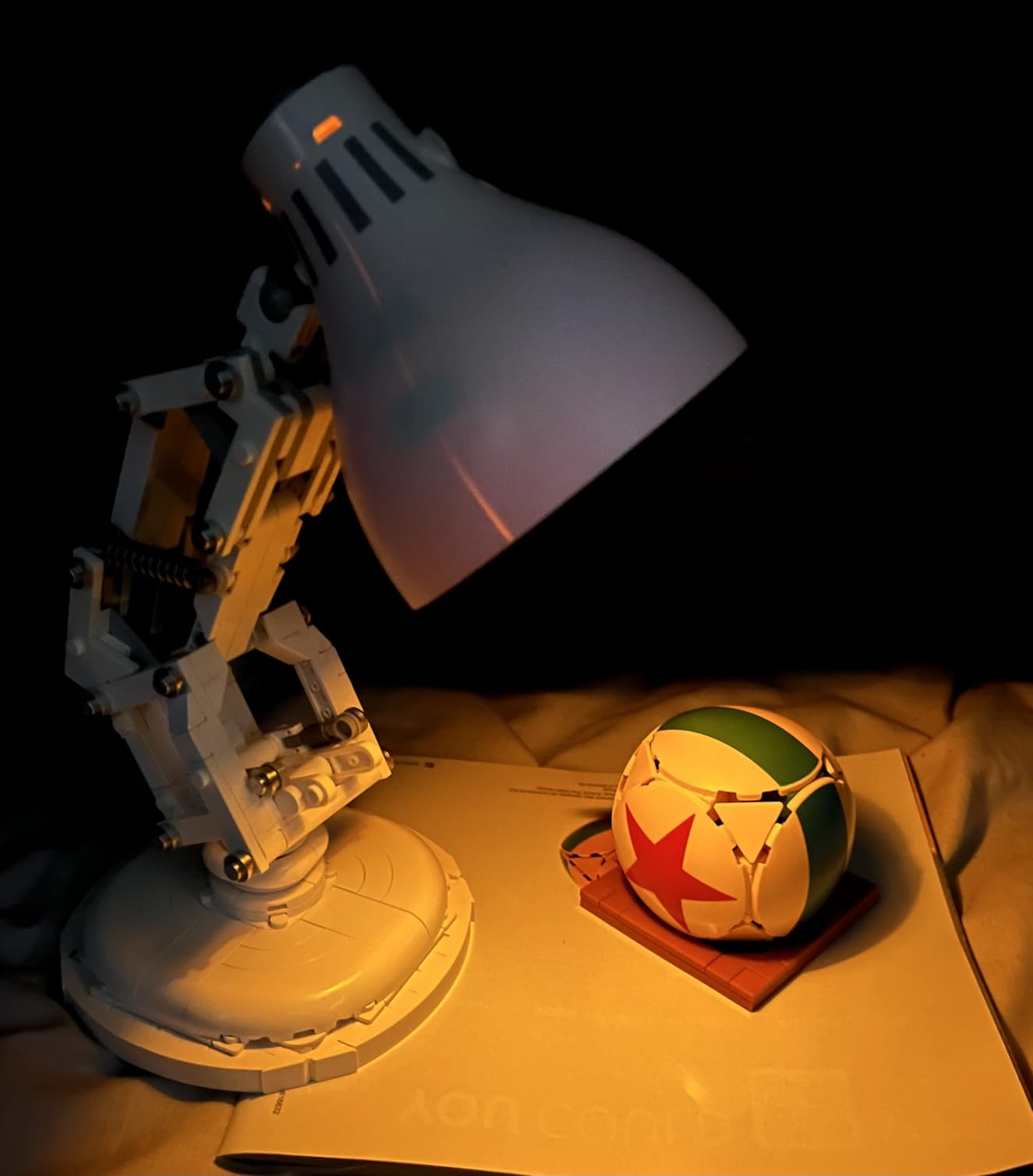 LEGO Ideas Disney Pixar Luxo Jr. - Room Decor and Building Set for Adults - Office and Desk Decor for Women and Men, Ages 18+ - Brick-Built Lamp DIY Kit - Collectible Gift Idea for Movie Fans - 21357 customer photo 2