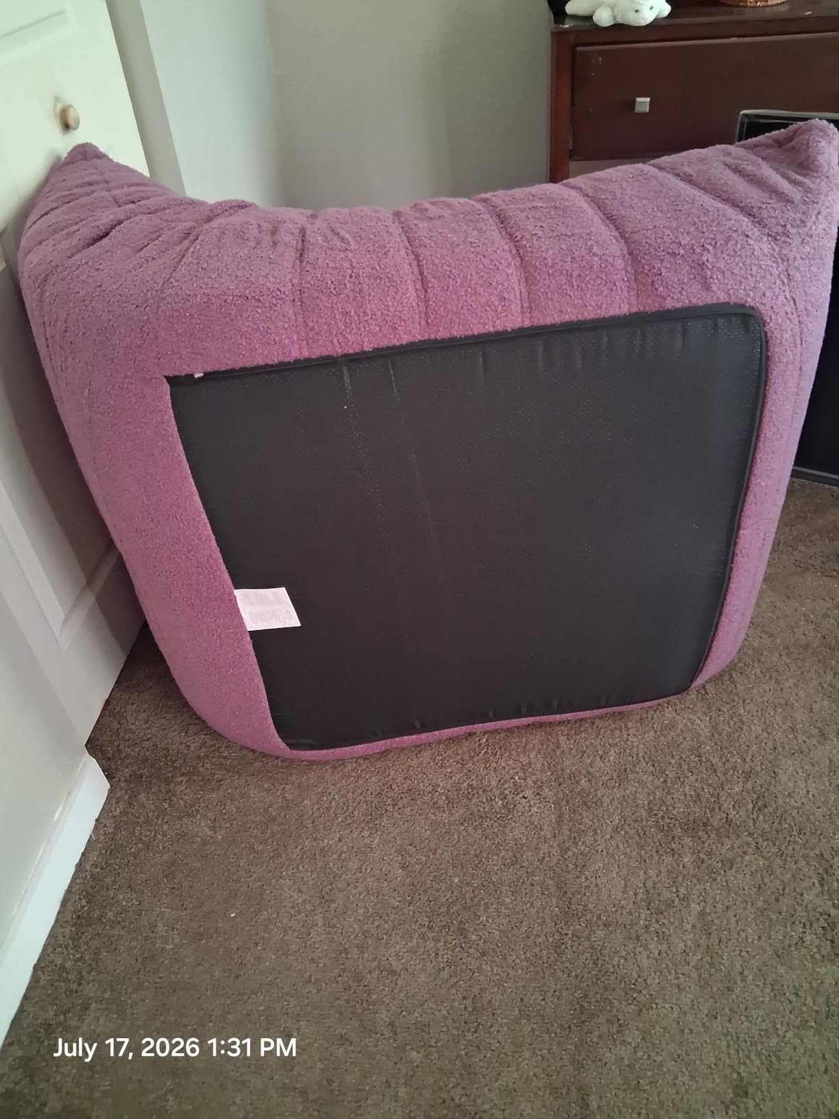 WHGBJA Bean Bag Chair for Adults, Lazy Bean Bag Sofa for Bedroom, Living Room, Reading, Gaming Floor Sofa Chair, Boneless, Comfy customer photo 1