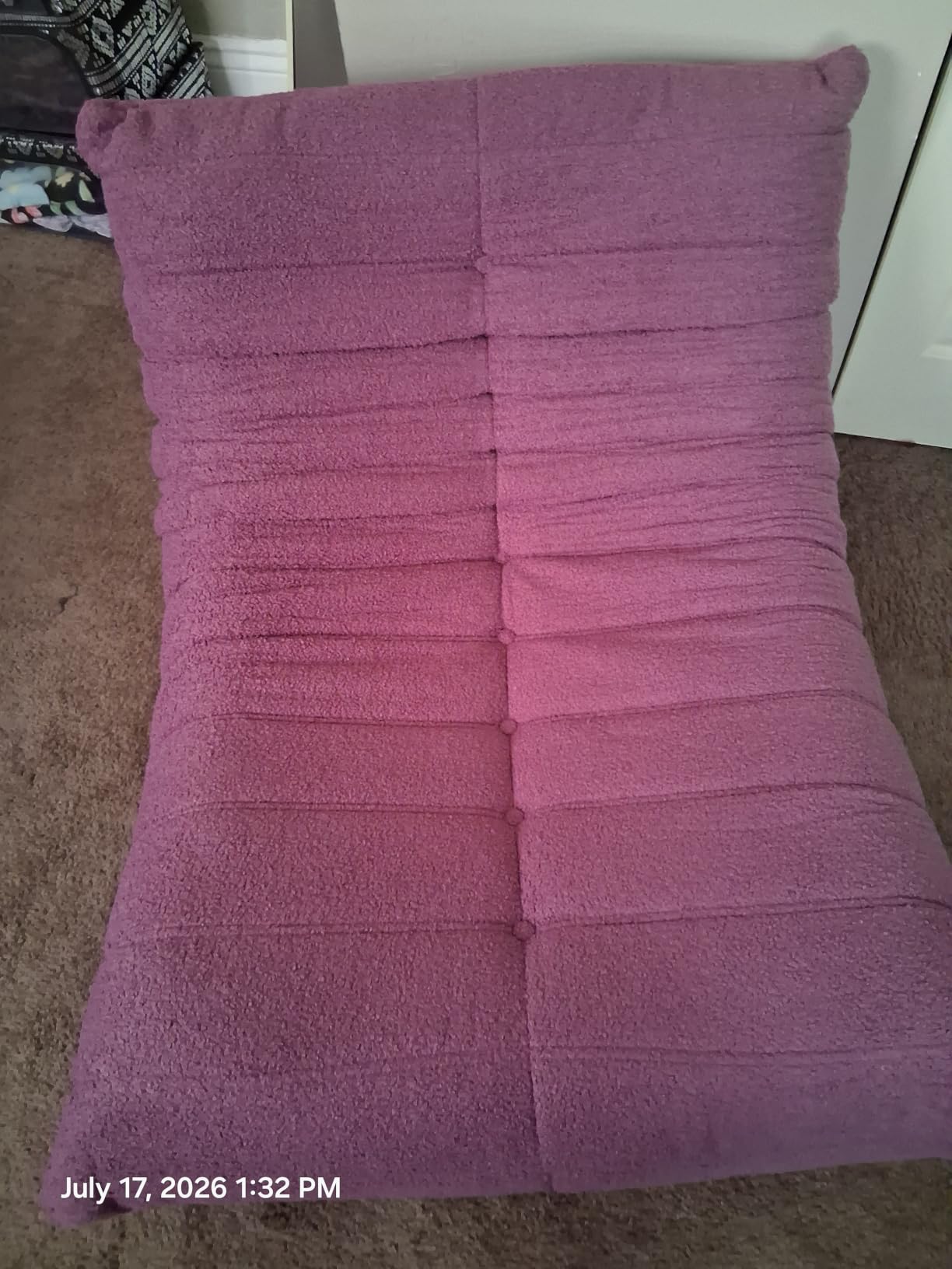 WHGBJA Bean Bag Chair for Adults, Lazy Bean Bag Sofa for Bedroom, Living Room, Reading, Gaming Floor Sofa Chair, Boneless, Comfy customer photo 2