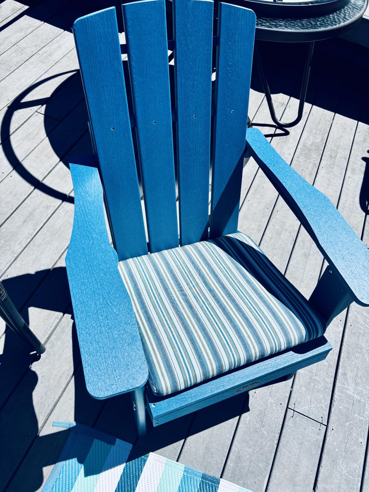 Folding Adirondack Chair, HDPE, 2 Cup Holders, Yellow | Foldable Design, All-Weather Hdpe, Fade-Resistant, Fire Pit Chair, Patio, Porch & Lawn, Easy Assembly customer photo 1