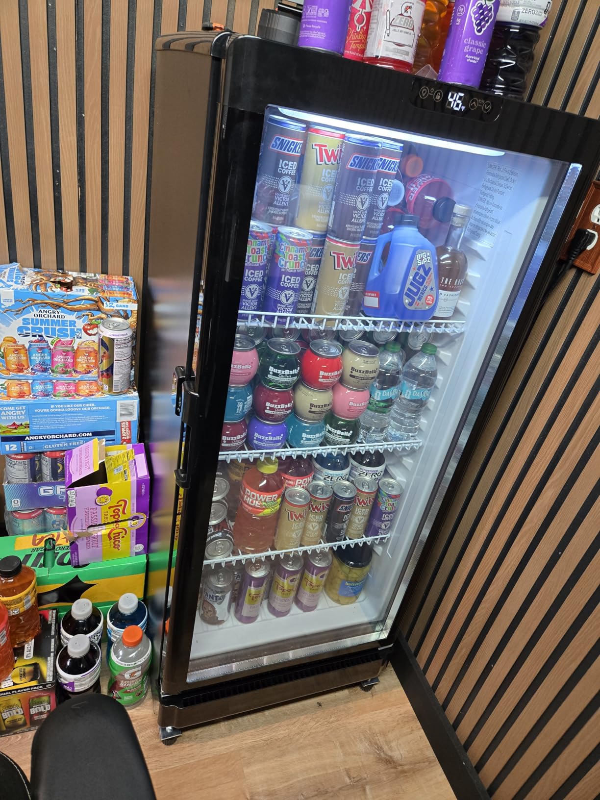 6 Cu.Ft Commercial Refrigerators, Display Fridge with Double-Tempered Glass Door customer photo 1