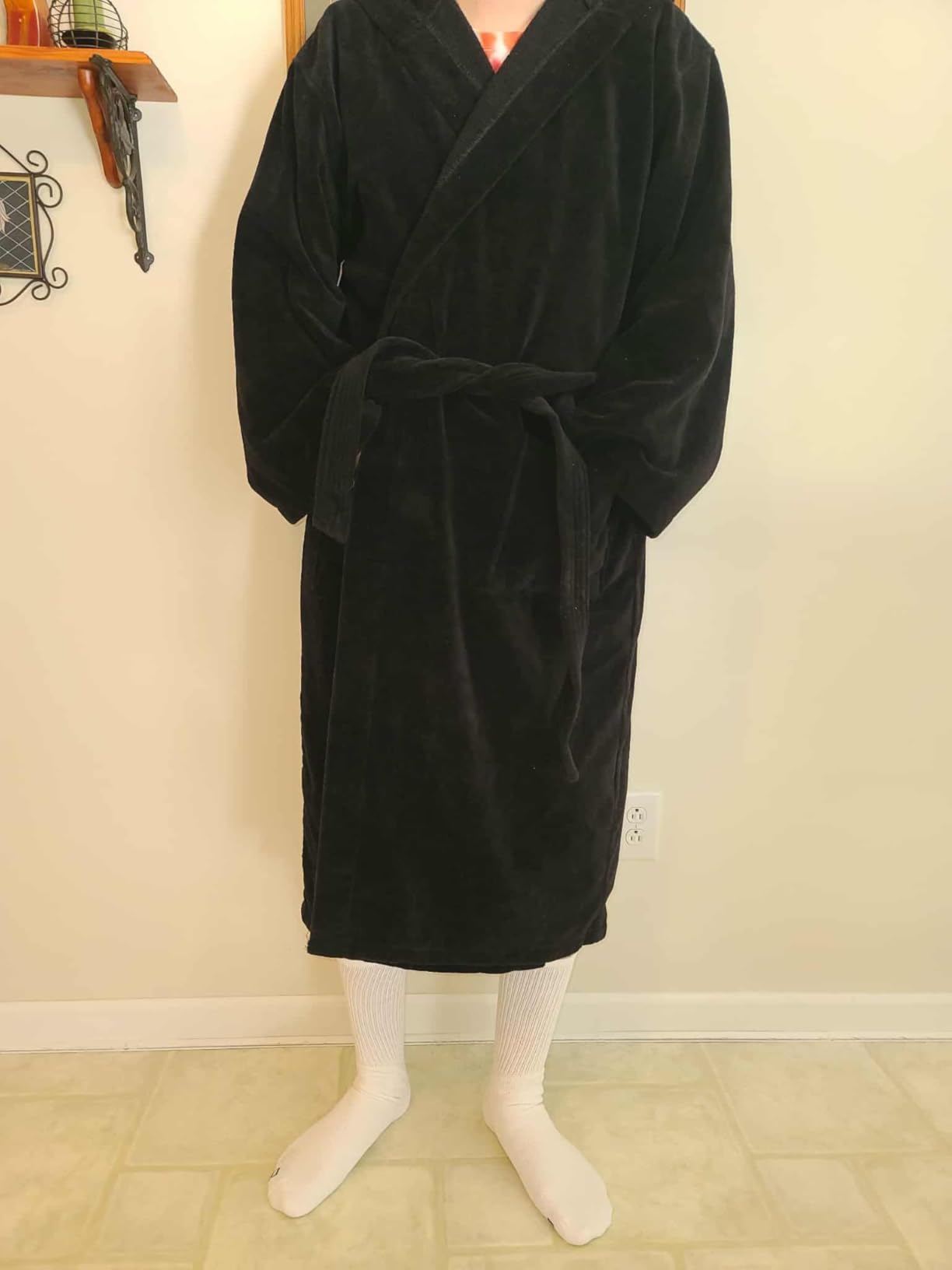Alpine Swiss Dane Mens Hooded Bathrobe Pure Cotton Terry Cloth Long Robe for Men Super Absorbent Quick Drying Luxury Spa Robe customer photo 1