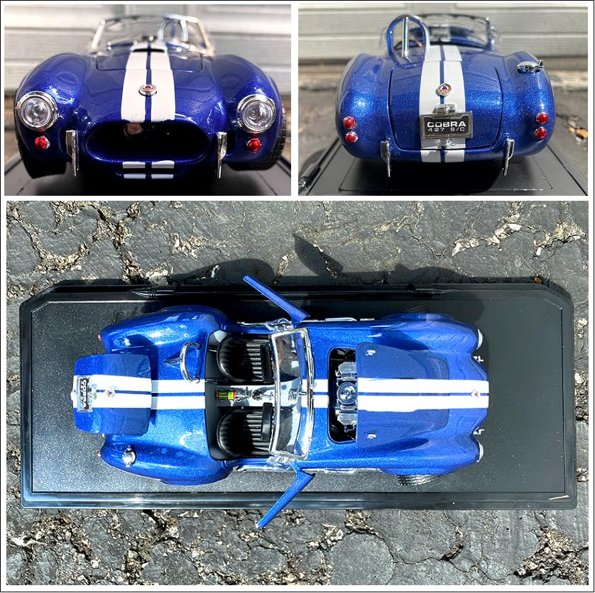 1964 Shelby Cobra 427S/C 1:18 Scale Diecast Model Premium Alloy Sports Collection Cars with Display Case customer photo 1