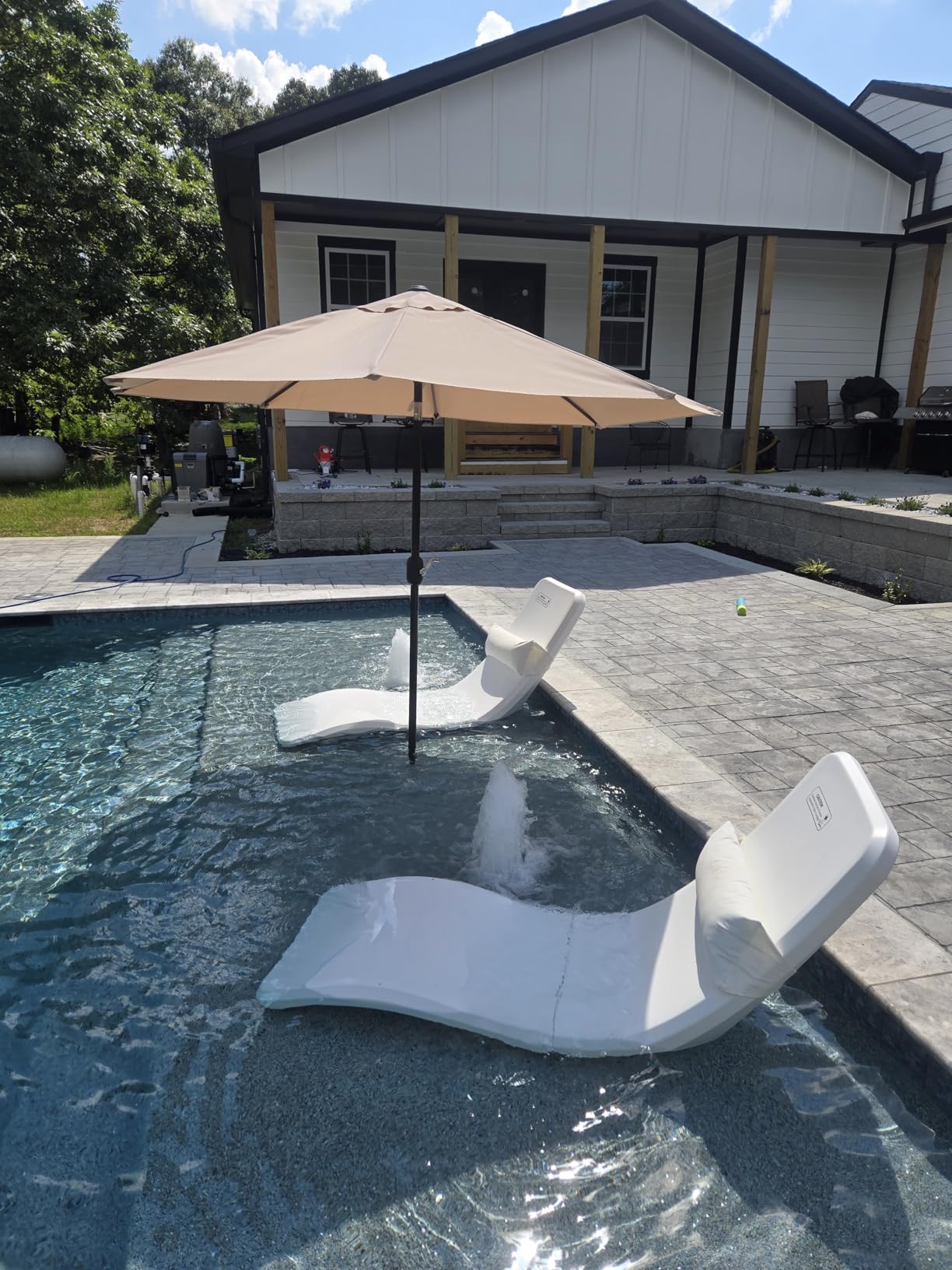 Coast Modern in Pool Lounge Chair - Waterproof & Weighted Chaise Lounger - Outdoor Pool Furniture for Patio or in Baja Shelf customer photo 1