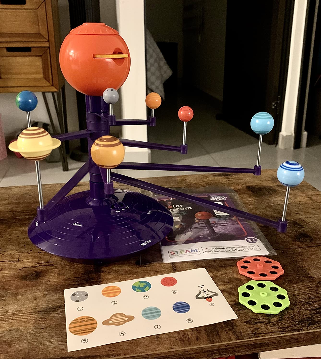 Science Can Solar System for Kids, Interactive Talking Solar System Model, STEM Planetarium Projector with 8 Planets, Space Toys Gift for Age 6-12 Boys & Girls, Classroom & Home Astronomy Learning customer photo 2