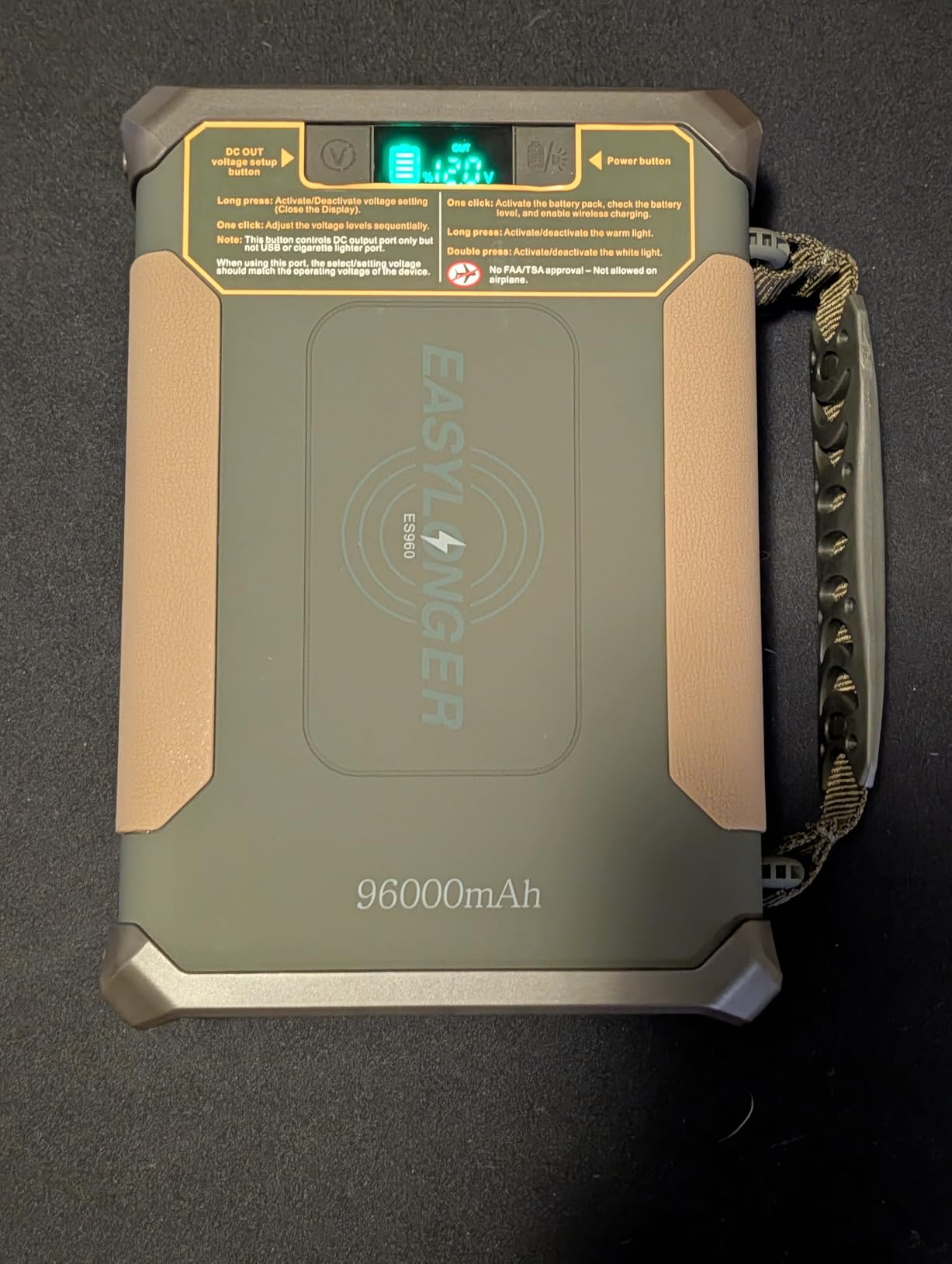 EASYLONGER CPAP Battery Backup ES960 PRO, 297.6Wh LiFePO4 Battery Pack | 3-Night CPAP Power, Compatible with AirSense 11/10, AirCurve 10/11, AirMini, DreamStation/2, Luna TravelPAP, Camping, RV & Emergency Use customer photo 2