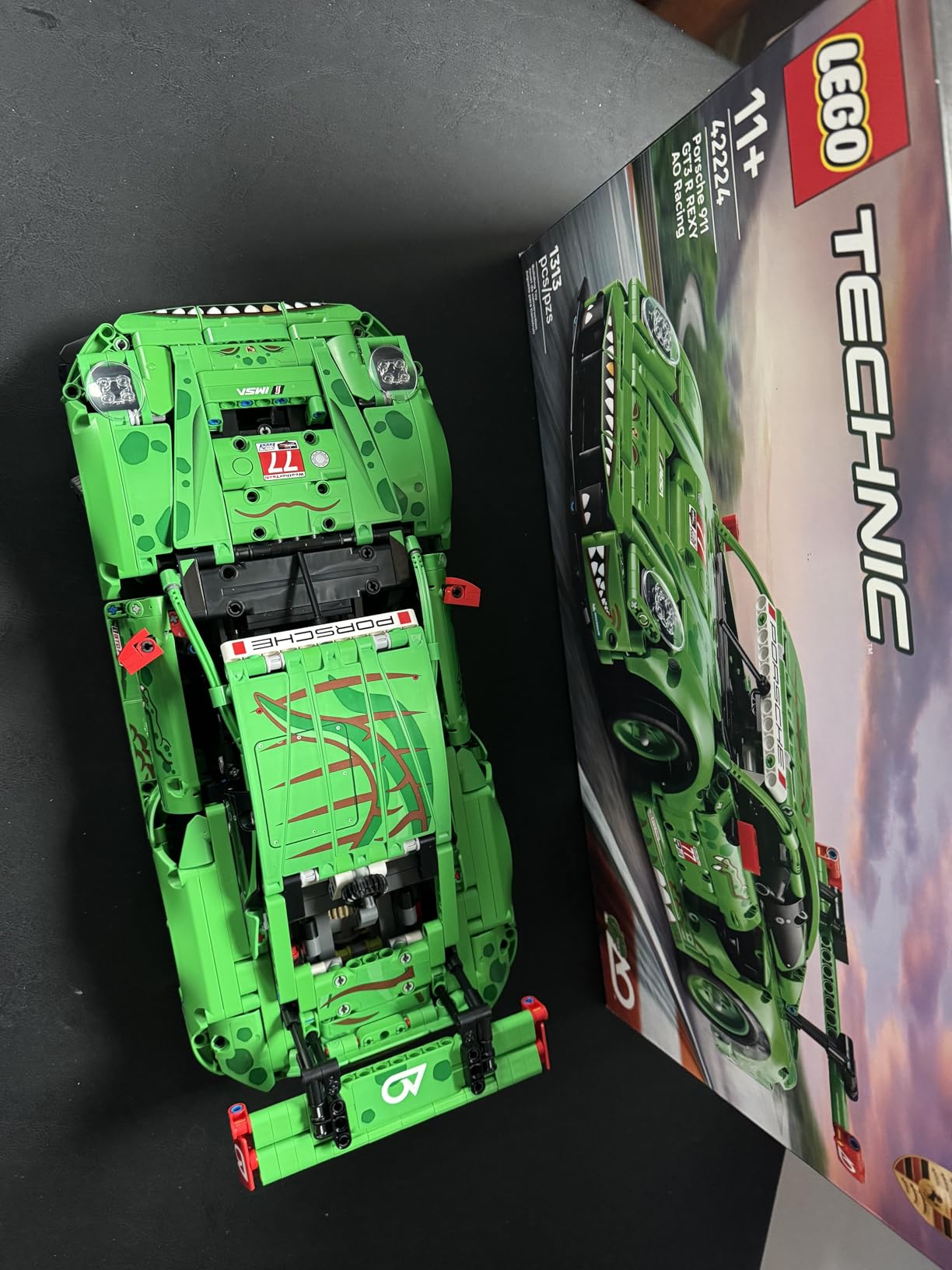 LEGO Technic Porsche 911 GT3 R Rexy AO Racing Car Building Toy for Boys & Girls - Car Toy W/Realistic Steering & 6-Cylinder Engine for Kids & Auto Fans, Ages 11+ - Gift Idea for Birthdays - 42224 customer photo 2
