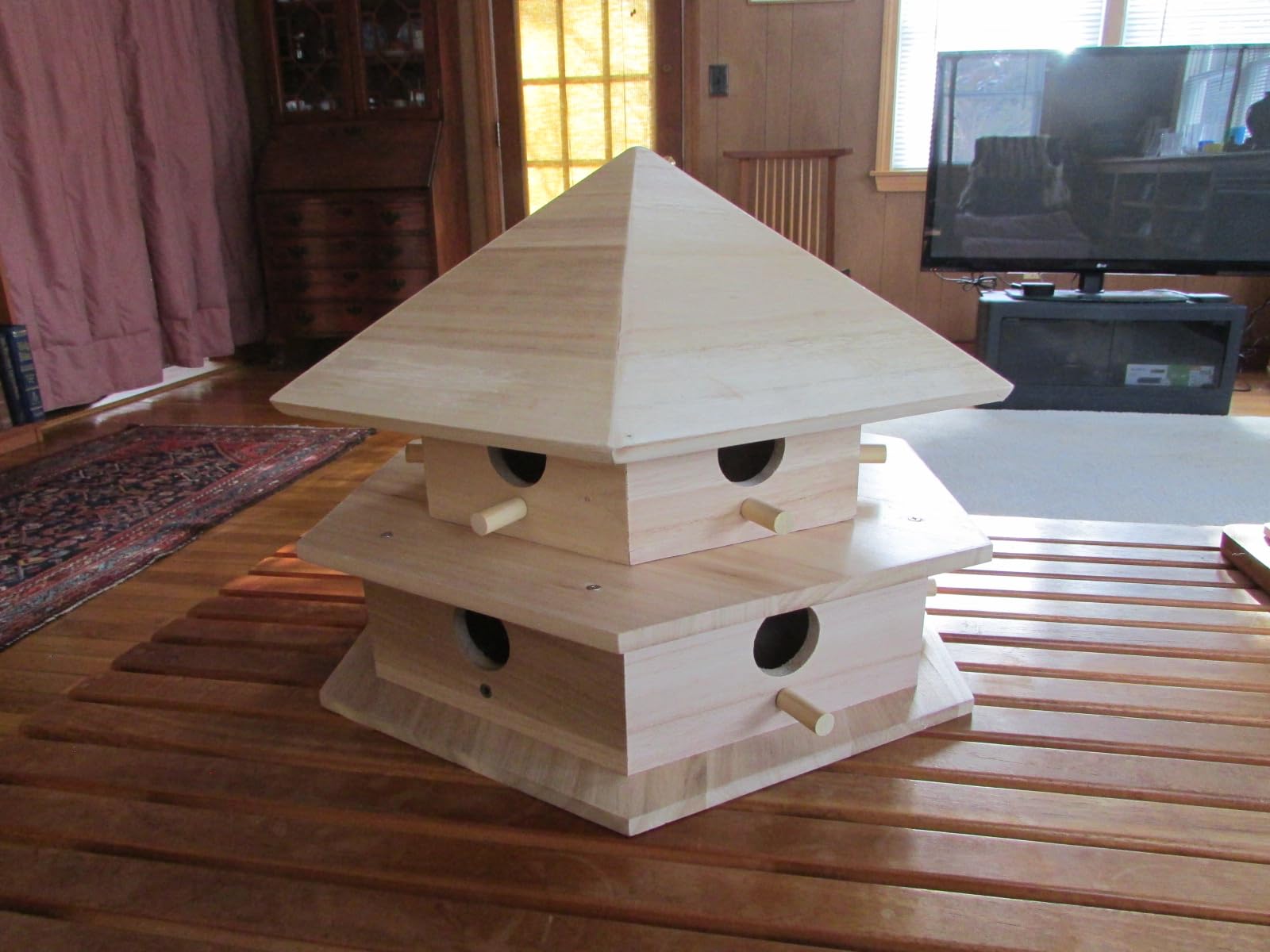 Yaocom Purple Martin House, 12 Room Martin Bird Houses for Outside, Sycamore Wood Construction & Waterproof customer photo 2