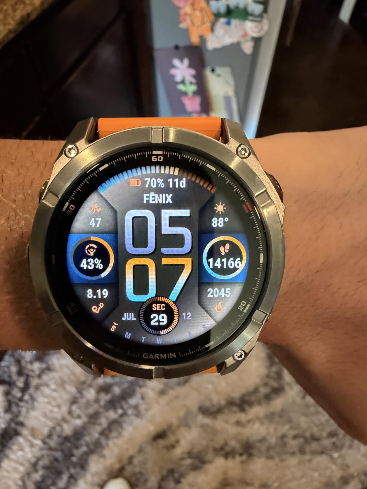 Garmin fēnix 8 Pro, 51mm, Sapphire, DLC Titanium, Black/Pebble Gray, Premium Multisport Smartwatch, inReach Technology, AMOLED Display, Built-In Flashlight, Dive-Rated customer photo 2
