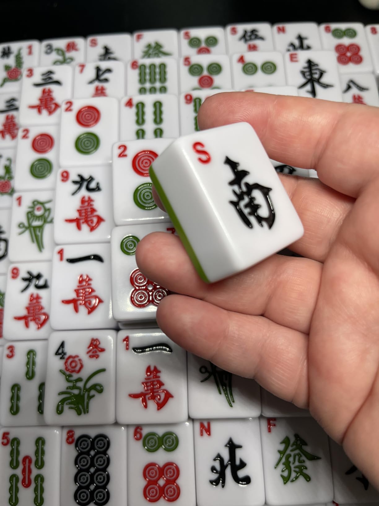 Mahjong Set, 146pcs Chinese Mahjong Tile Set Quality Mahjong Tiles, 1.4