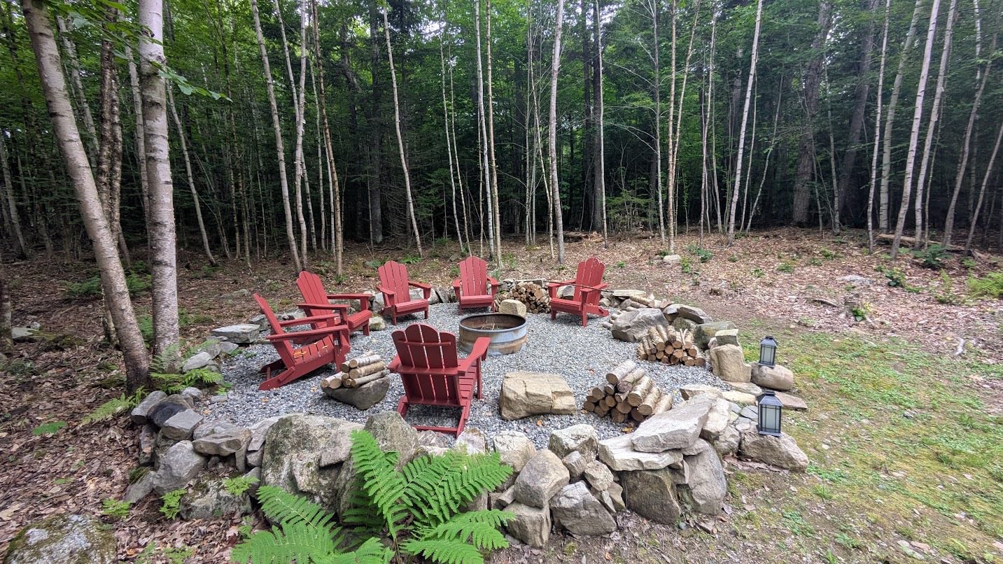 Folding Adirondack Chair Set of 4 with Cup Holder, Navy | HDPE All-Weather Patio Chairs, Wooden Textured Lawn Chair for Poolside, Backyard, Deck, Fire Pit customer photo 1
