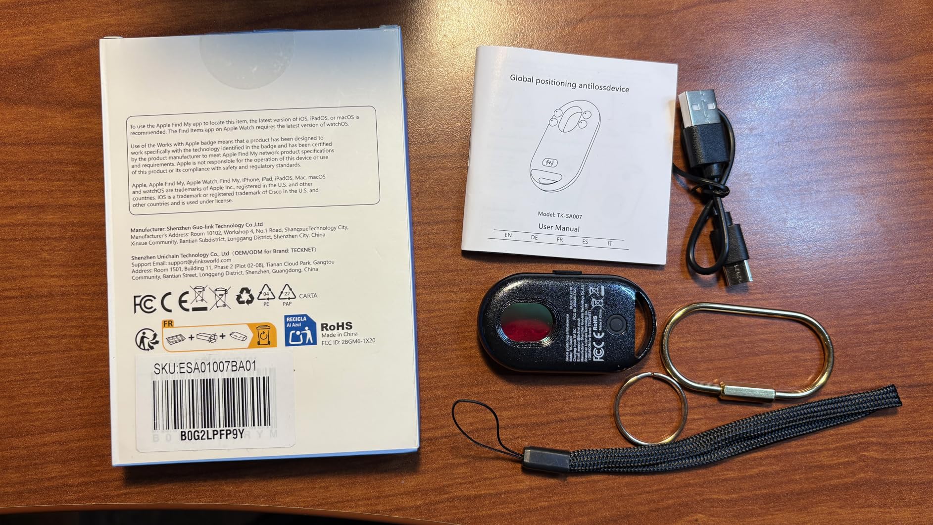 [MFi Certified] Air Tracker Tags, Rechargeable Bluetooth Tracker | 3-in-1 Find My Tracker 4 Pack (iOS Only), 100dB Alarm & IR Lens Finder, IP67 Waterproof, Item Locator for Key Luggage Wallet customer photo 2