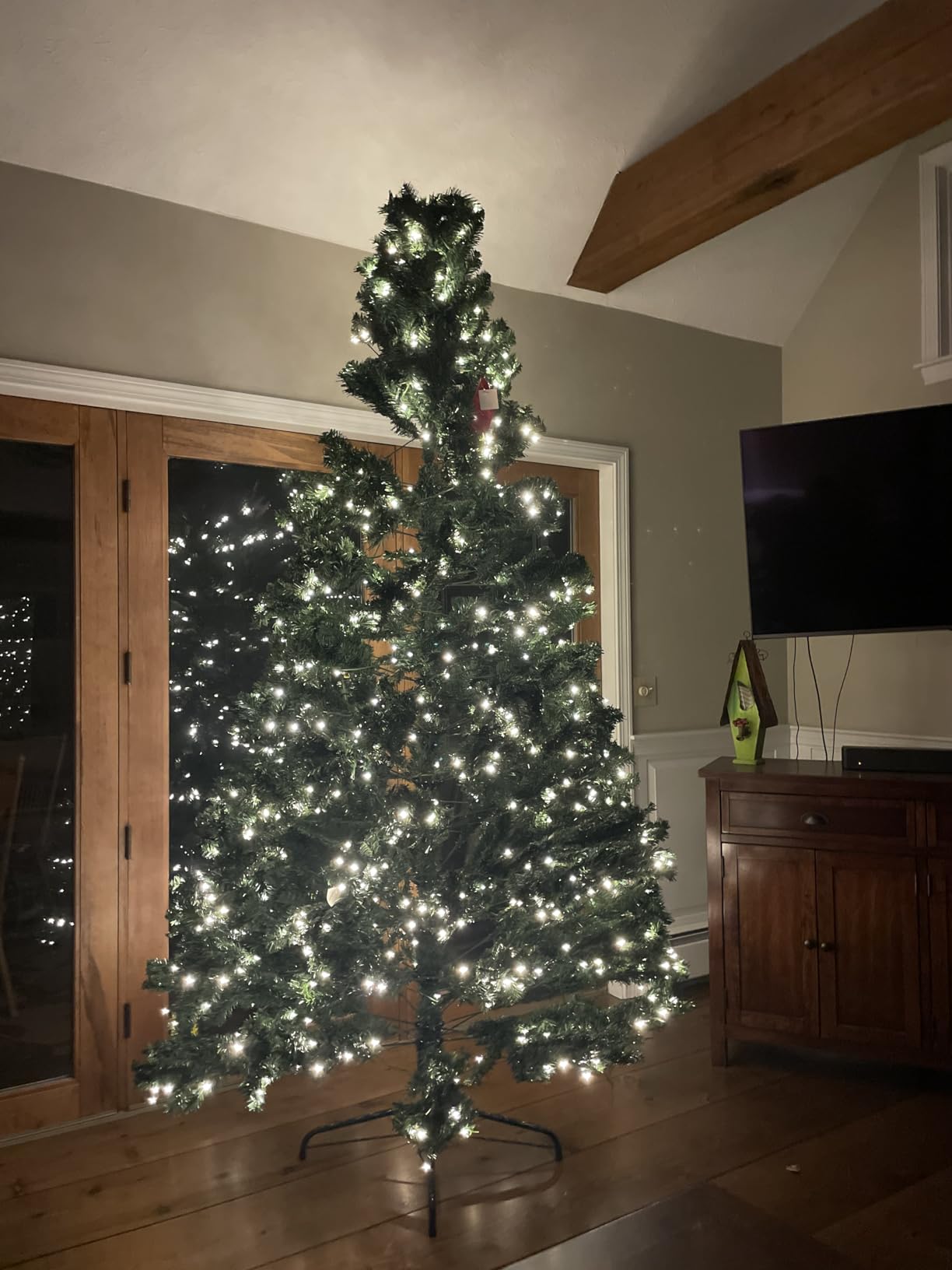 Best Choice Products Artificial Frosted Christmas Tree, 9ft Premium Pre-Lit Realistic Spruce Holiday Decor w/Dense Branches, Metal Base - Blue Spruce customer photo 1