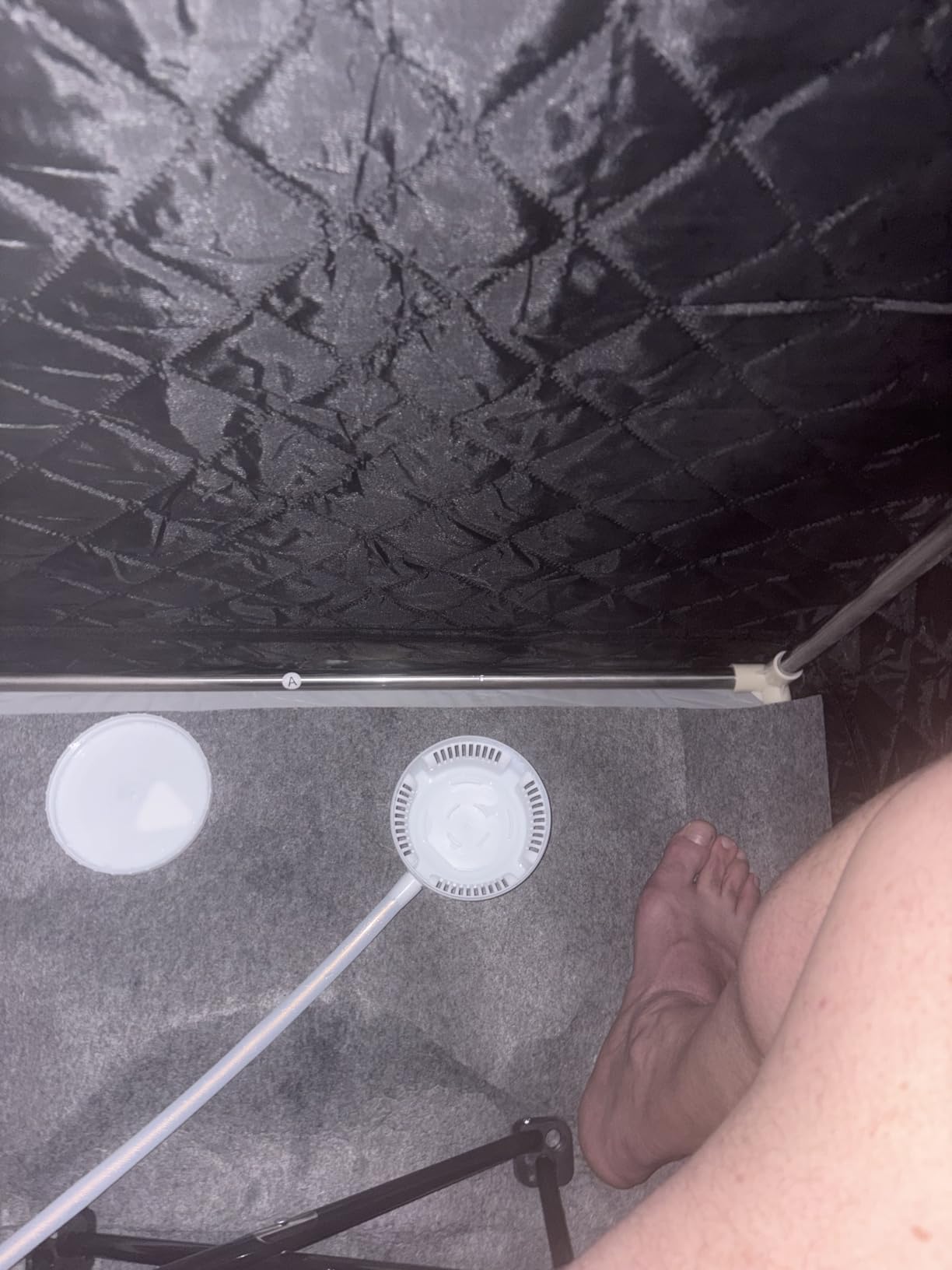 Manastin Upgraded Portable Steam Sauna for Home, Sauna Tent with 3L/1200W Steamer, XL Foldable and Remote Control, 99-Min Timer & 15 Power Levels, 2.6' x 2.6' x 5.9' Detox Spa for Relaxation,Jet Black customer photo 2