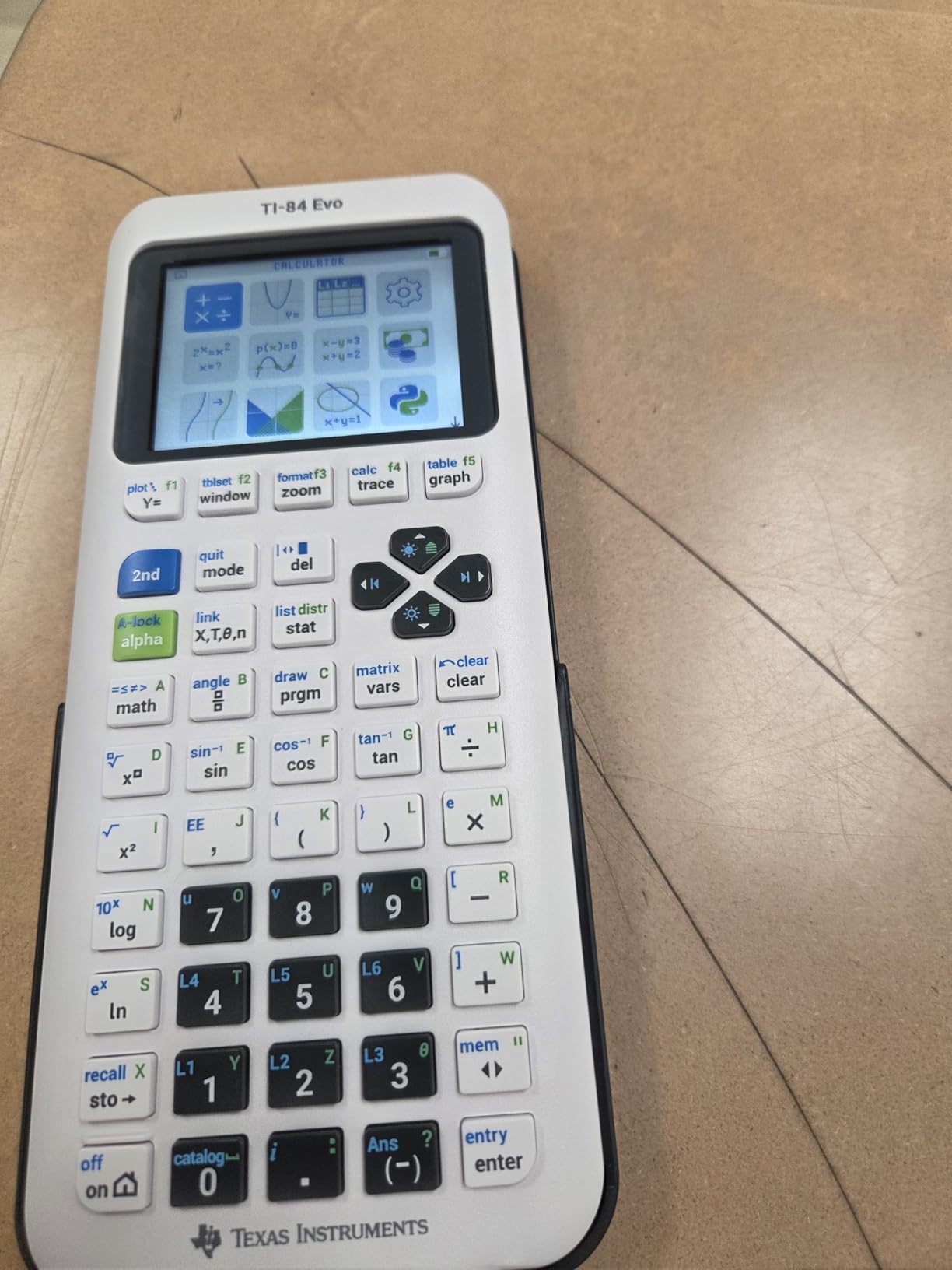 TI-84 Evo Graphing Calculator Texas Instruments, White | Intuitive Icon-based Homescreen, USB-C Charging, Python Programming, Faster Performance, Bigger Graphs than TI-84 Plus CE customer photo 1