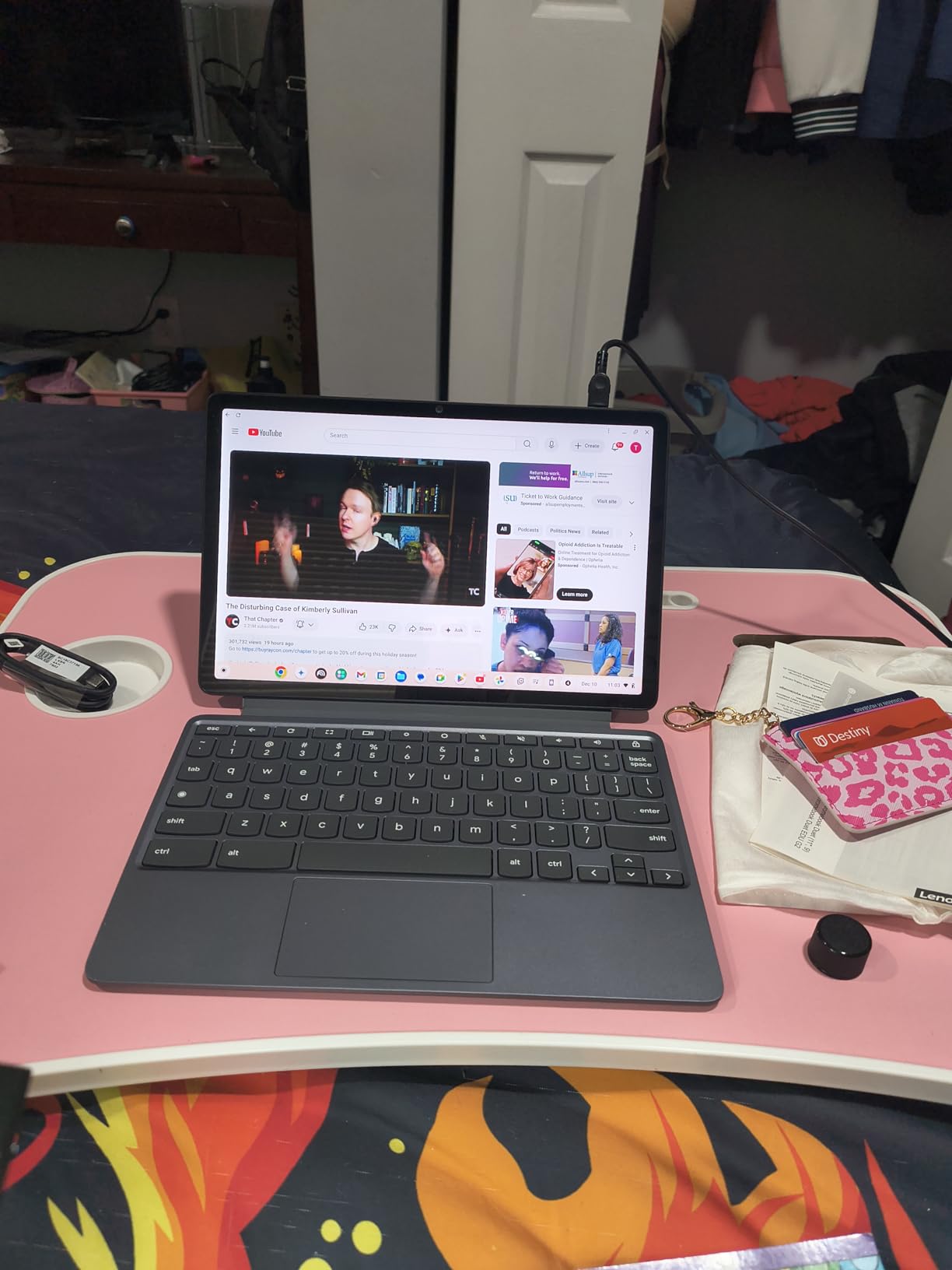 Lenovo Chromebook Duet Gen 9, MediaTek, 4GB RAM, 64GB eMMC + 64GB SD Card | 2-in-1 Tablet Laptop, MediaTek Kompanio 838, 11