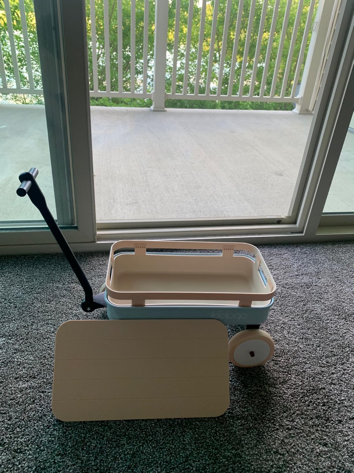 Kids First Pull-Along Wagon with Removable Cover and Basket for Storage, 4-in-1 Push Pull Toy Cart for Toddlers, Lightweight (5.5 lbs), 1st Birthday Gift (Red) customer photo 2