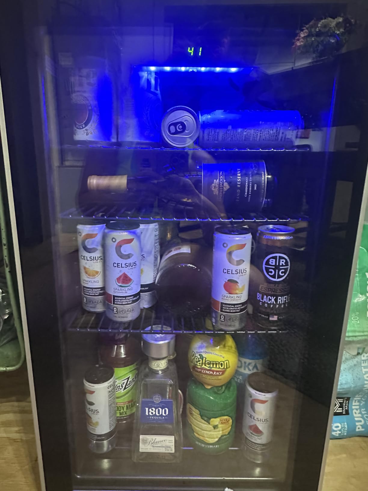 Antarctic Star Wine Cooler Mini Fridge Drink Refrigerator 3.1 Cu.Ft | Small Beer and Soda Cellar with 26 Bottle Capacity, Clear Glass Door, Freestanding, for Home and Bar customer photo 1