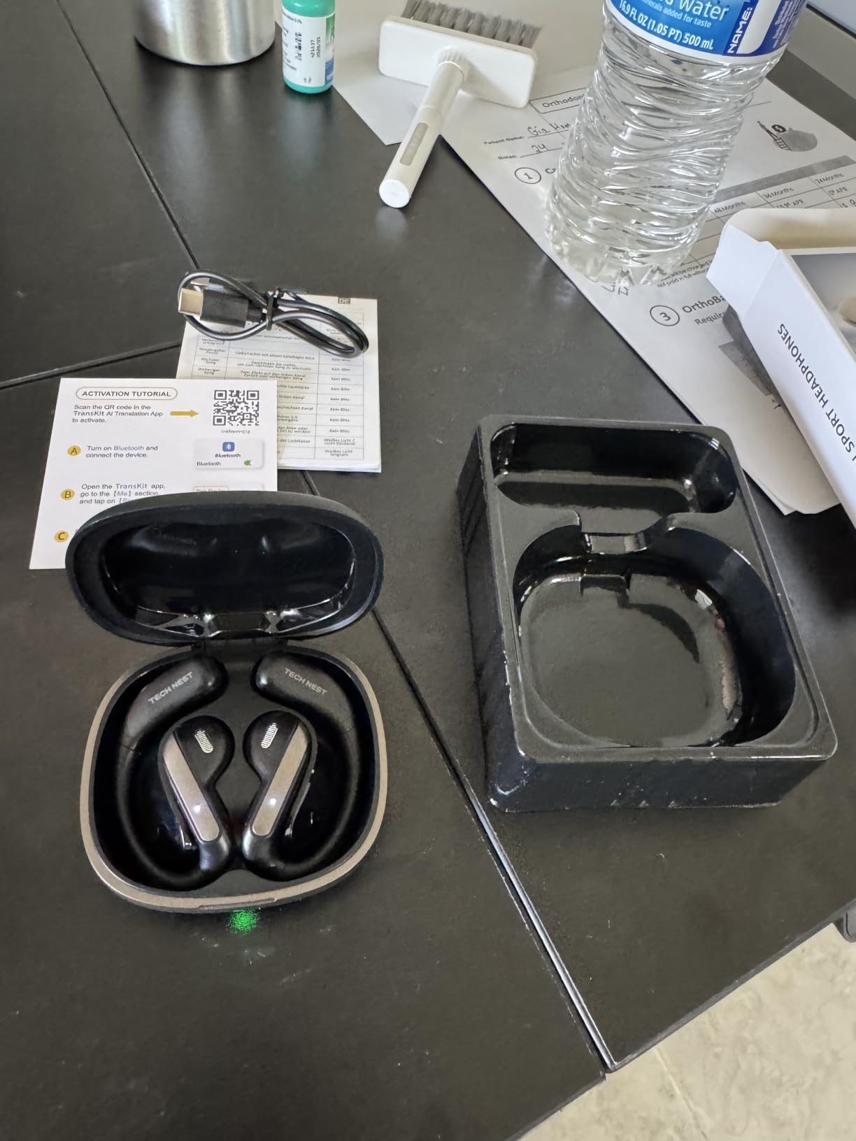 AI Translation Earbuds Real Time, 159 Languages, Audifonos Traductores Ingles Espanol, Translator Earbuds for iPhone & Android, 3-in-1 Bluetooth Headphones for Travel, Business (Black) customer photo 2