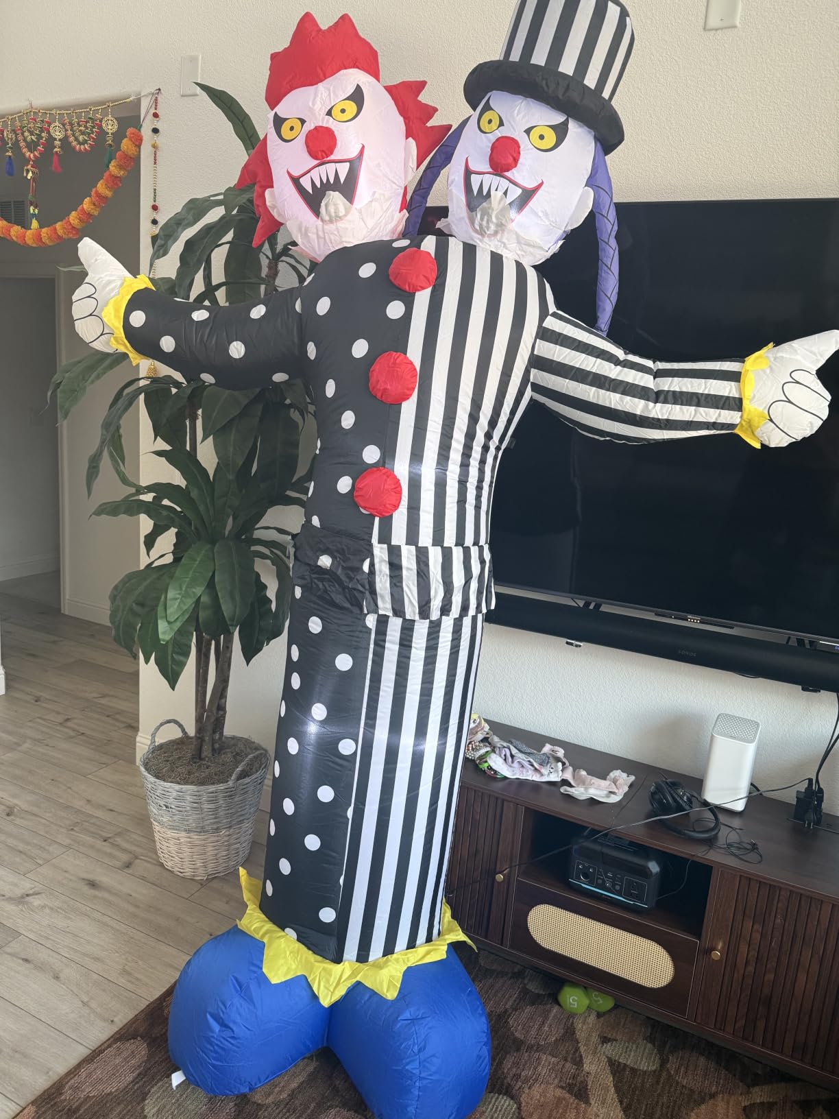 12FT Halloween Inflatables Outdoor, Giant Skeleton Blow Up Yard Decor | Halloween Decorations Outdoor, Giant Skeleton Blow Up Inflatable with LED Lights, Animated Scary Party Prop for Yard Lawn customer photo 1
