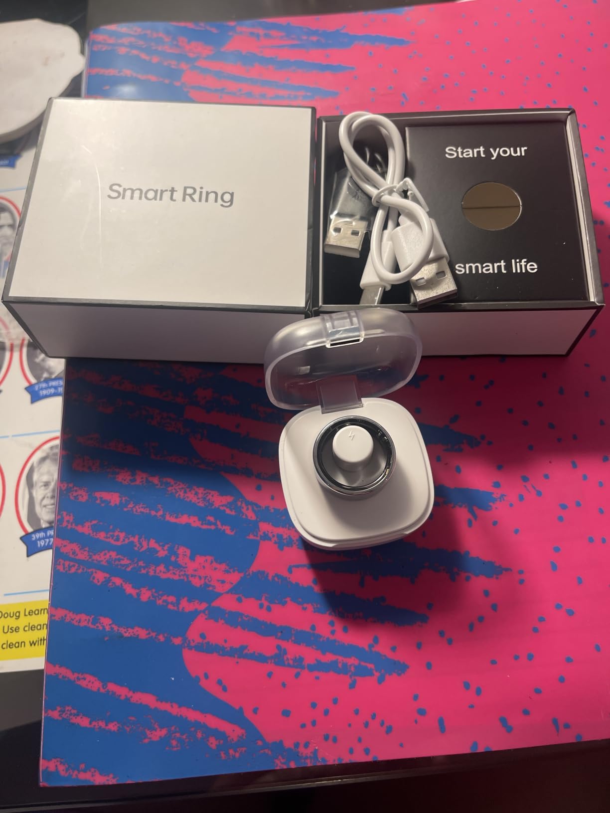 New Smart Ring Health Tracker for Women & Men, Sleep Exercise Health Monitoring, Daily Tracking, iOS/Android Compatible, IP68 Waterproof, No Subscription Required, 5-Day Battery Life (Silver, 10) customer photo 1