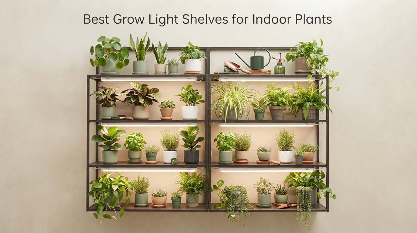 Best Grow Light Shelves for Indoor Plants