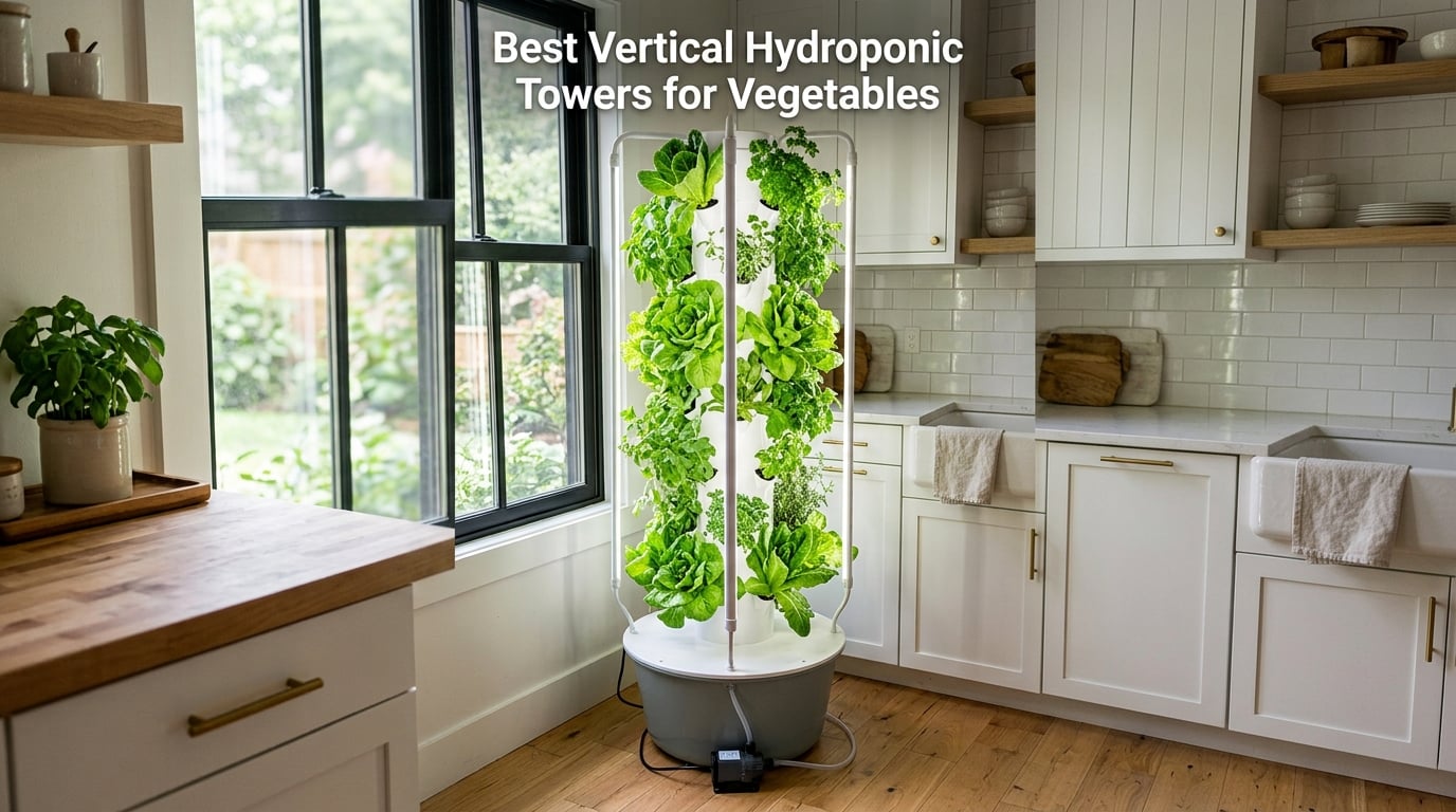 Best Vertical Hydroponic Towers for Vegetables